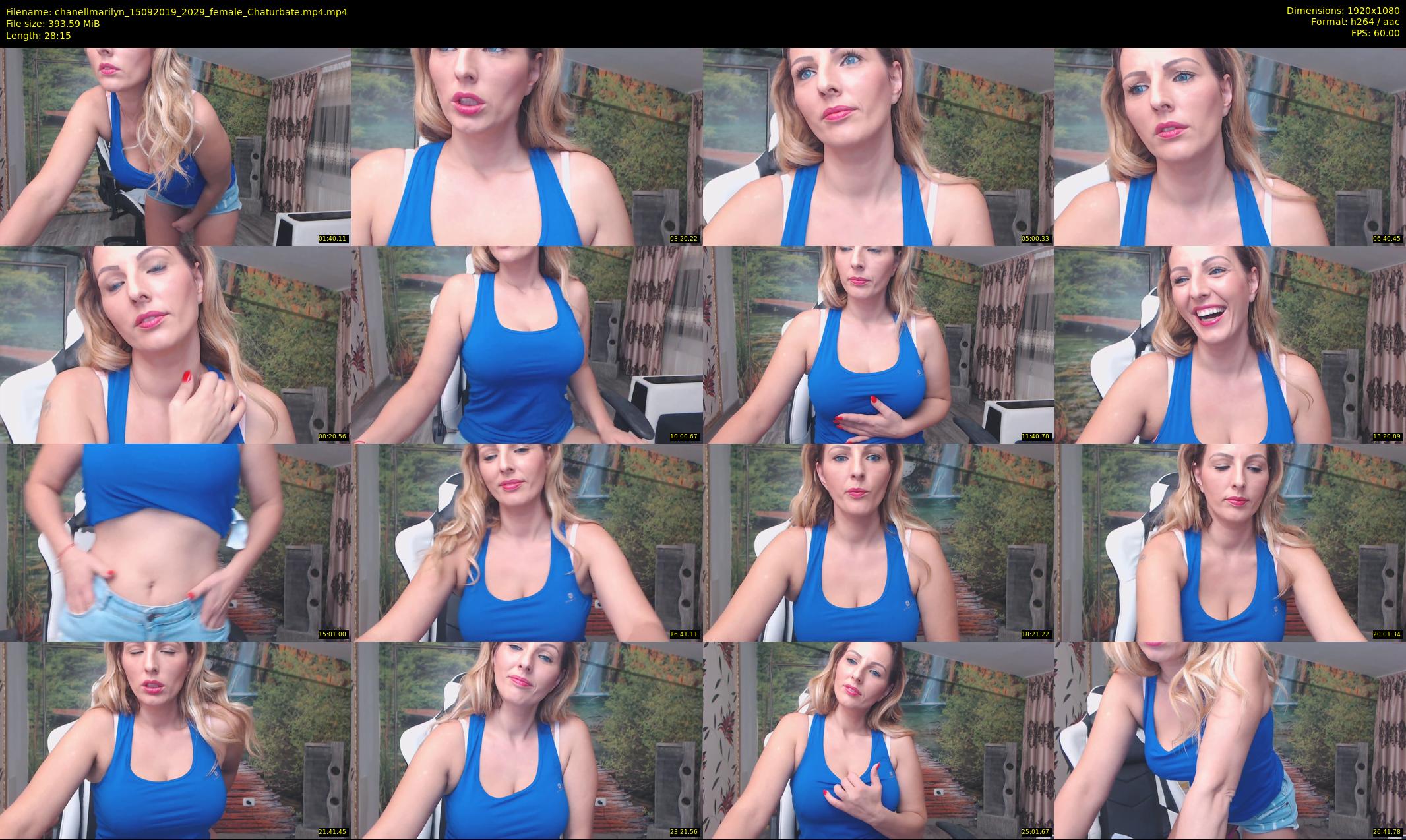 chanellmarilyn — 29 minute Chaturbate female cam show recording, 1080p, Sep 15, 2019