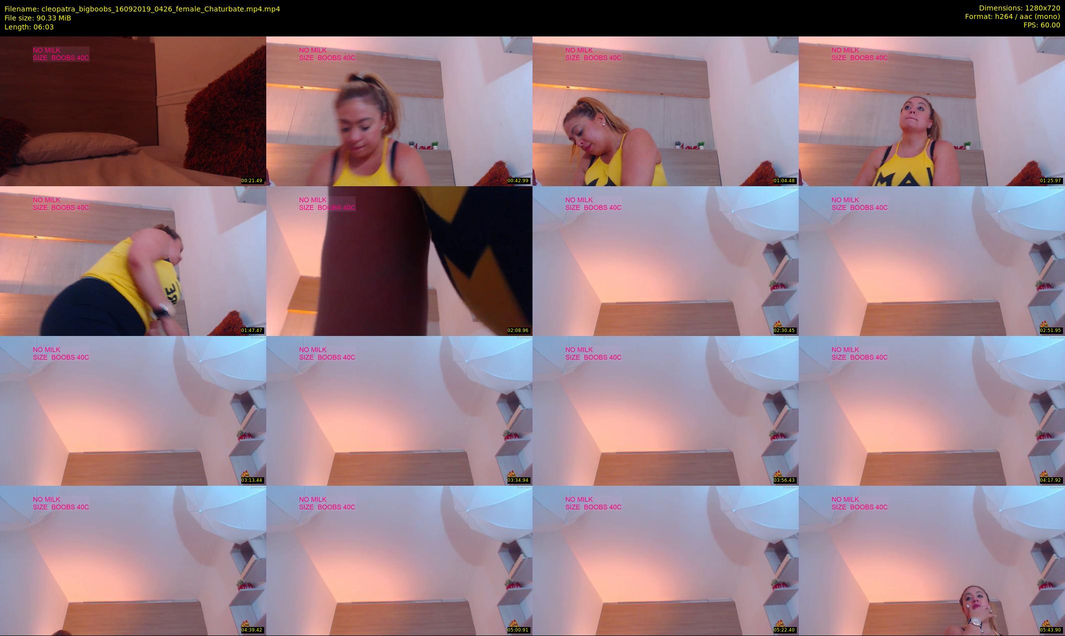 cleopatra_bigboobs — 7 minute Chaturbate female cam show recording, 720p, Sep 16, 2019