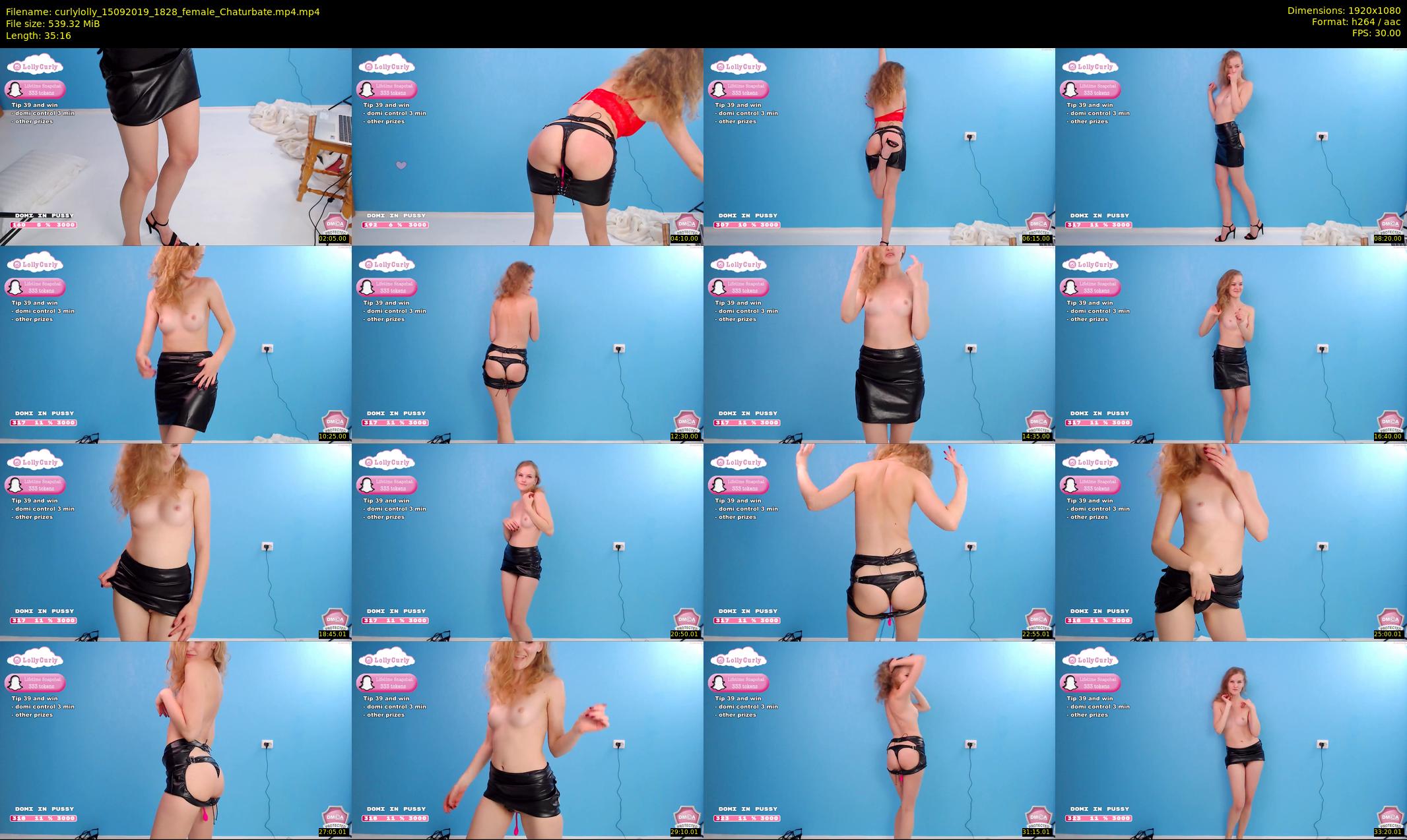 curlylolly — 36 minute Chaturbate female cam show recording, 1080p, Sep 15, 2019