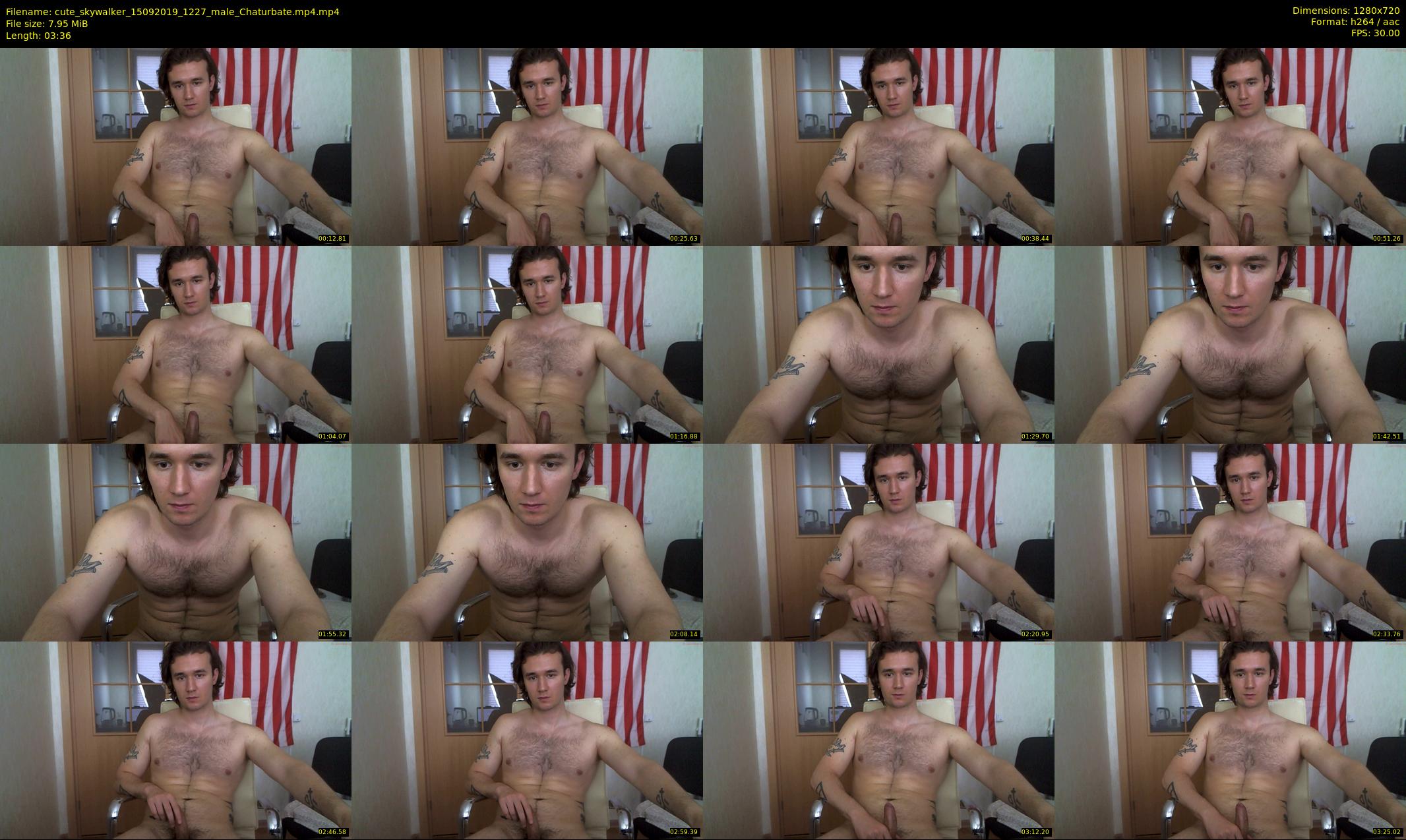 cute_skywalker — 4 minute Chaturbate male cam show recording, 720p, Sep 15, 2019