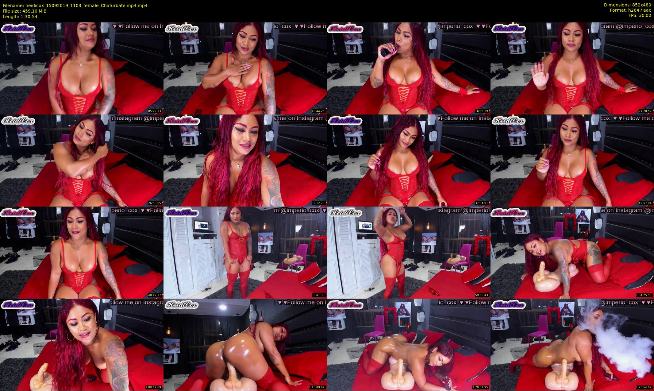 heidicox — 91 minute Chaturbate female cam show recording, 480p, Sep 15, 2019