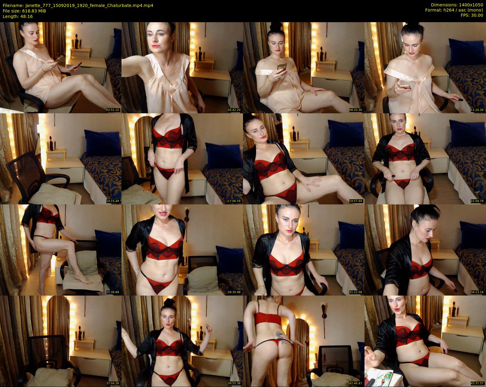 janette_777 — 49 minute Chaturbate female cam show recording, 720p, Sep 15, 2019
