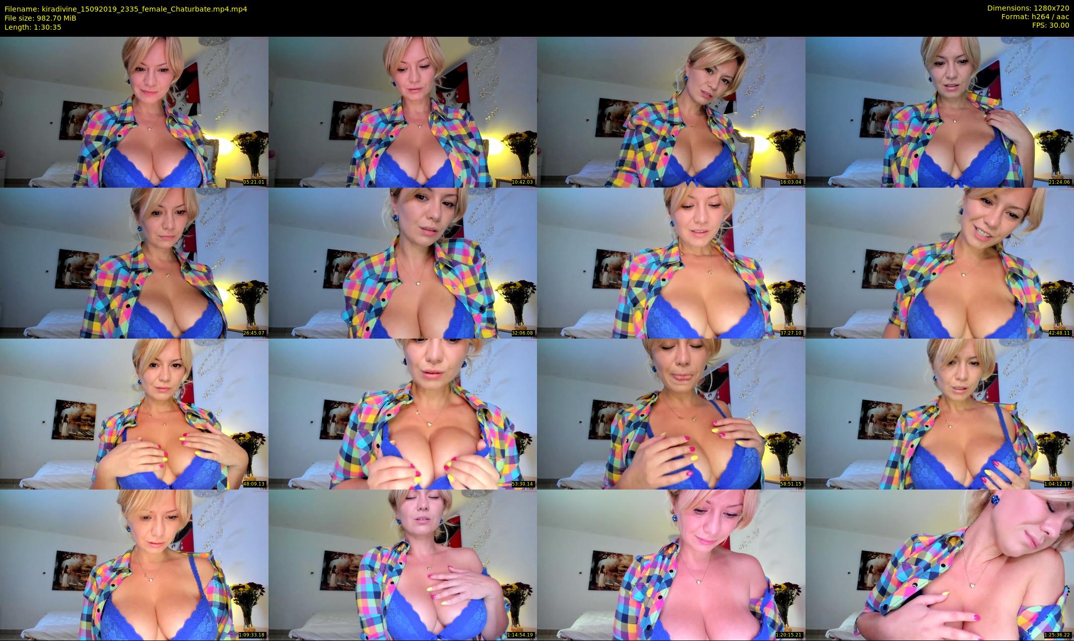kiradivine — 91 minute Chaturbate female cam show recording, 720p, Sep 15, 2019