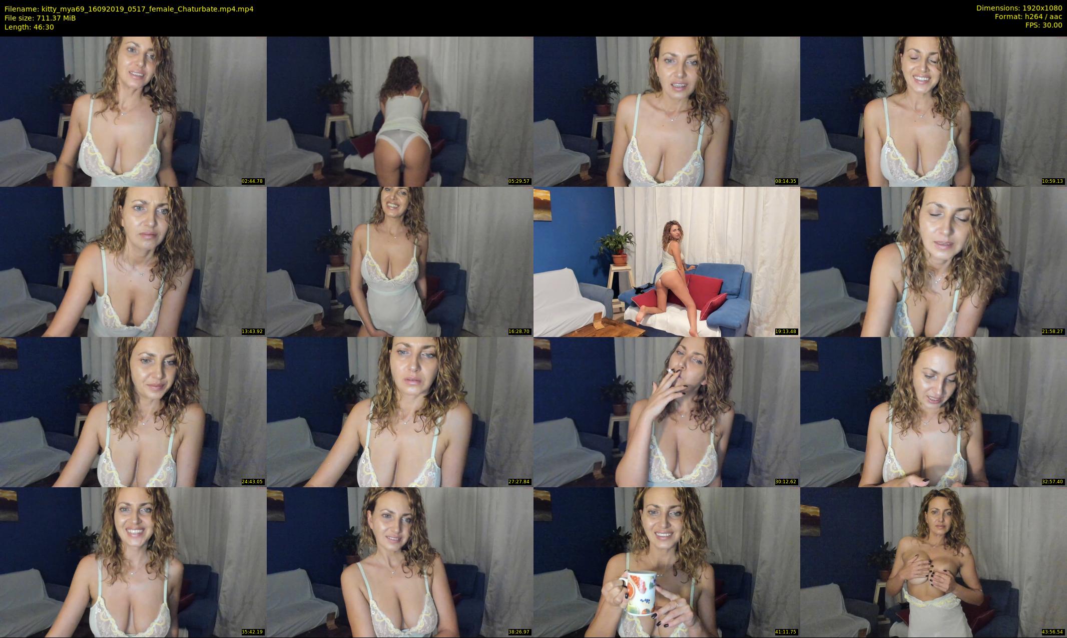 kitty_mya69 — 47 minute Chaturbate female cam show recording, 1080p, Sep 16, 2019