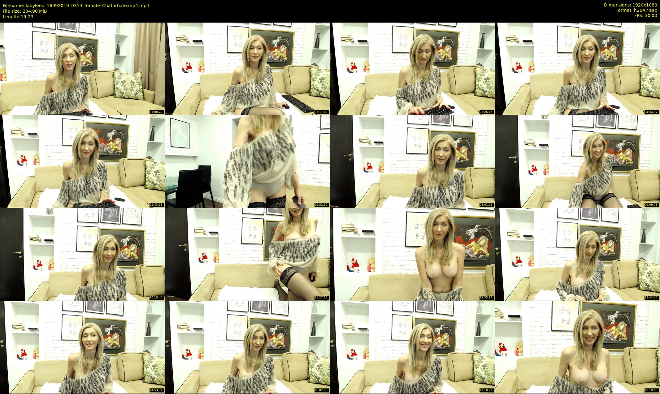 ladyleea — 20 minute Chaturbate female cam show recording, 1080p, Sep 16, 2019