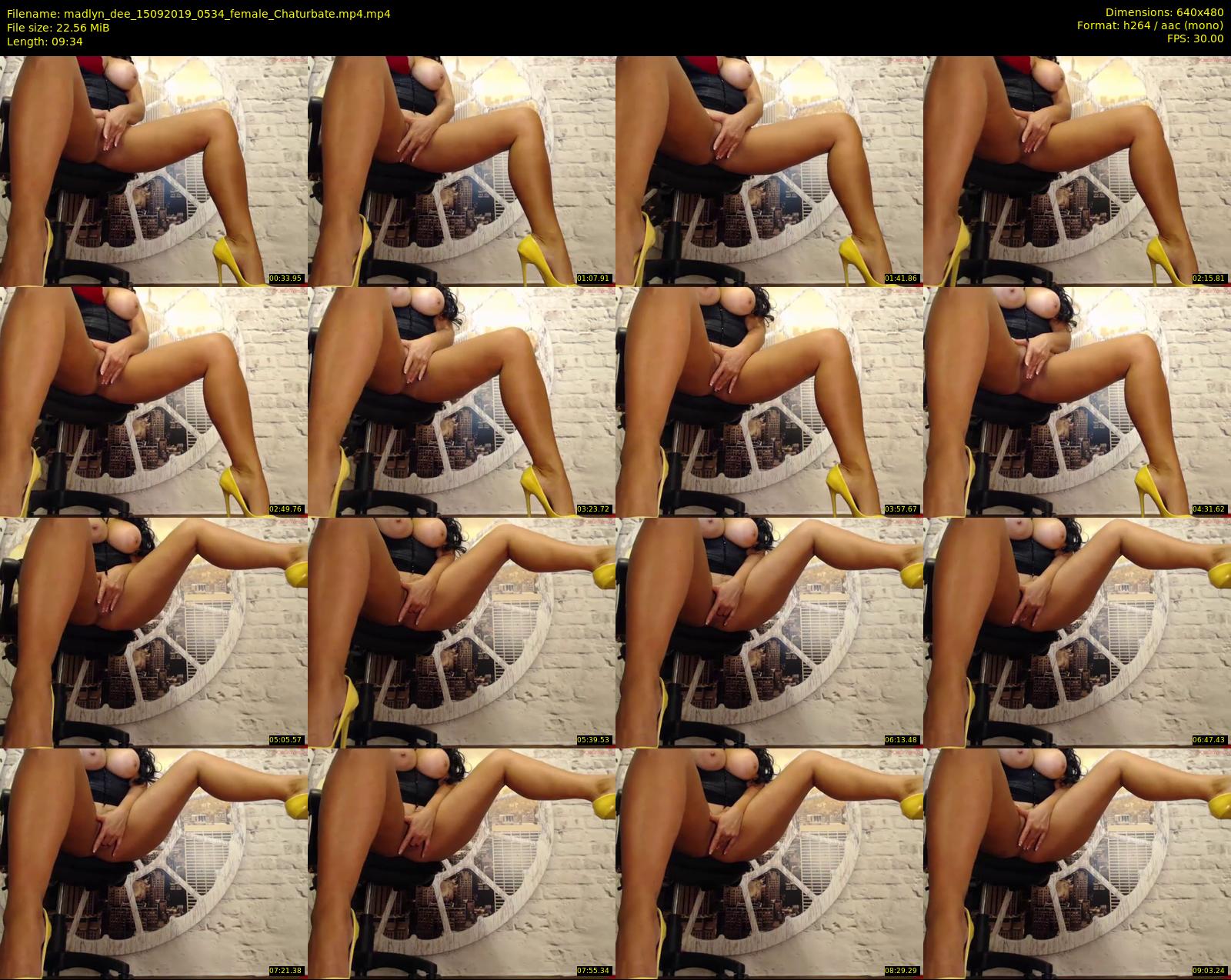 madlyn_dee — 10 minute Chaturbate female cam show recording, 480p, Sep 15, 2019
