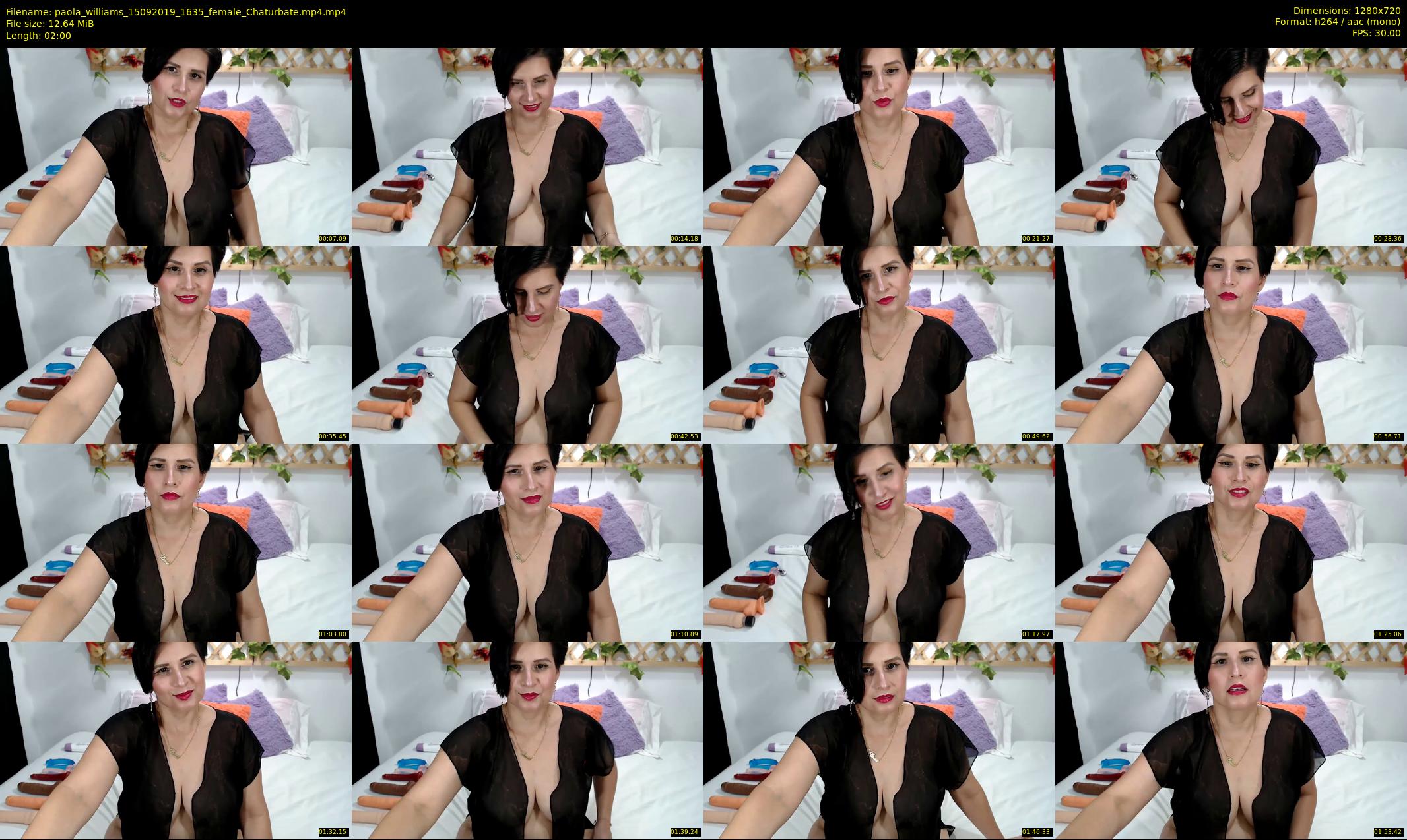 paola_williams — 2 minute Chaturbate female cam show recording, 720p, Sep 15, 2019