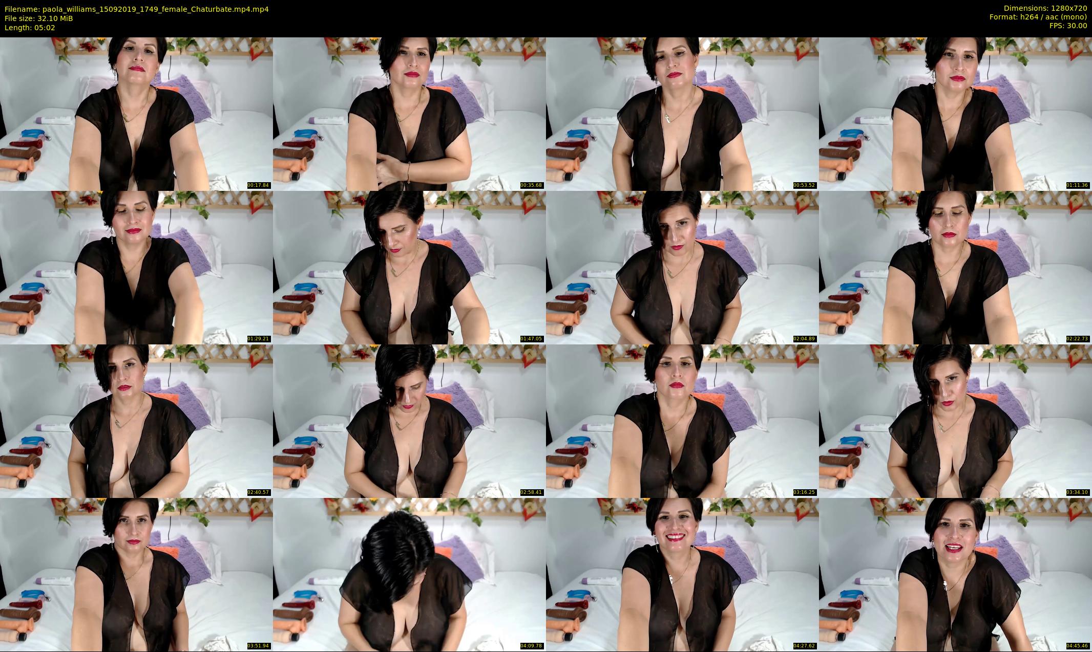 paola_williams — 6 minute Chaturbate female cam show recording, 720p, Sep 15, 2019