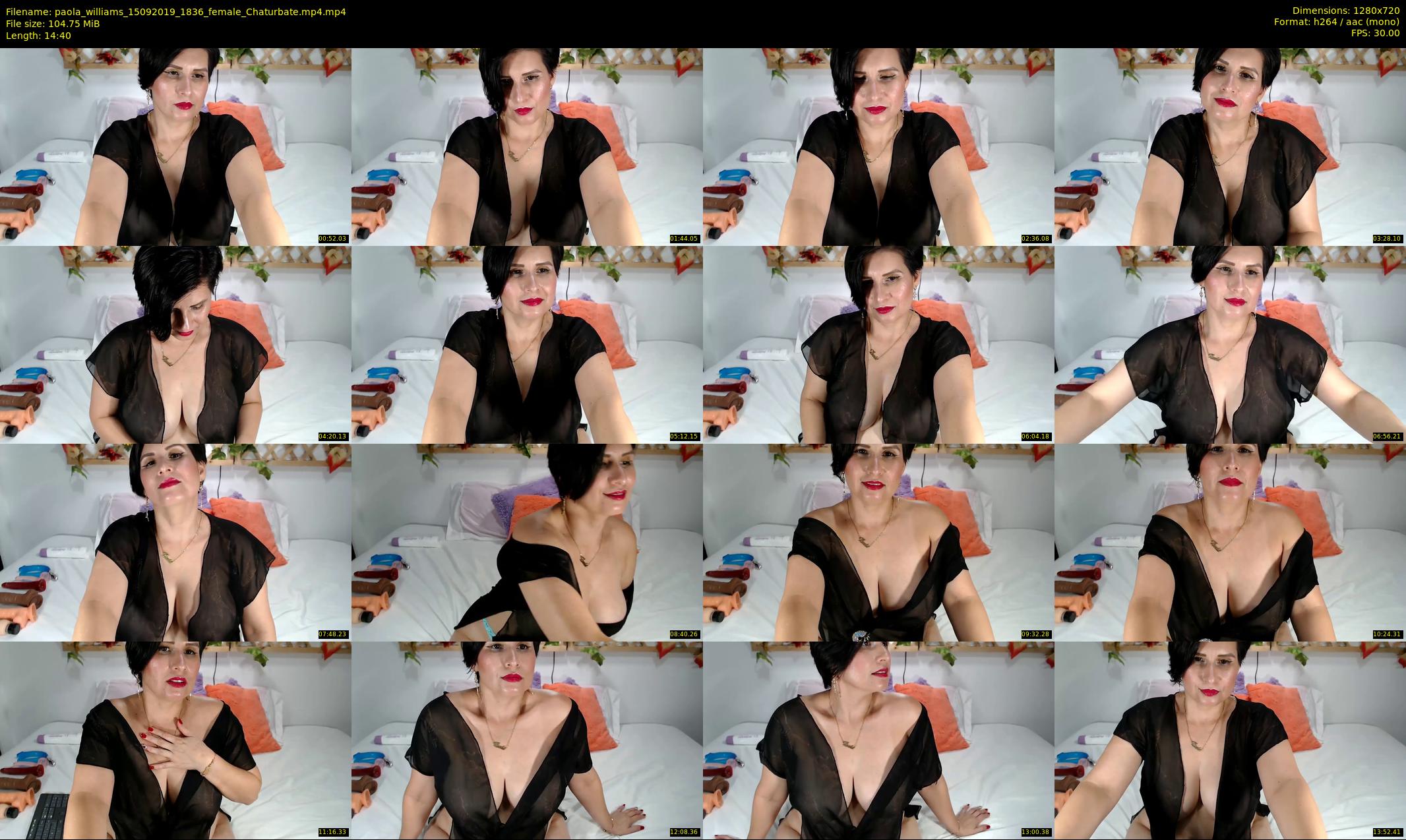 paola_williams — 15 minute Chaturbate female cam show recording, 720p, Sep 15, 2019