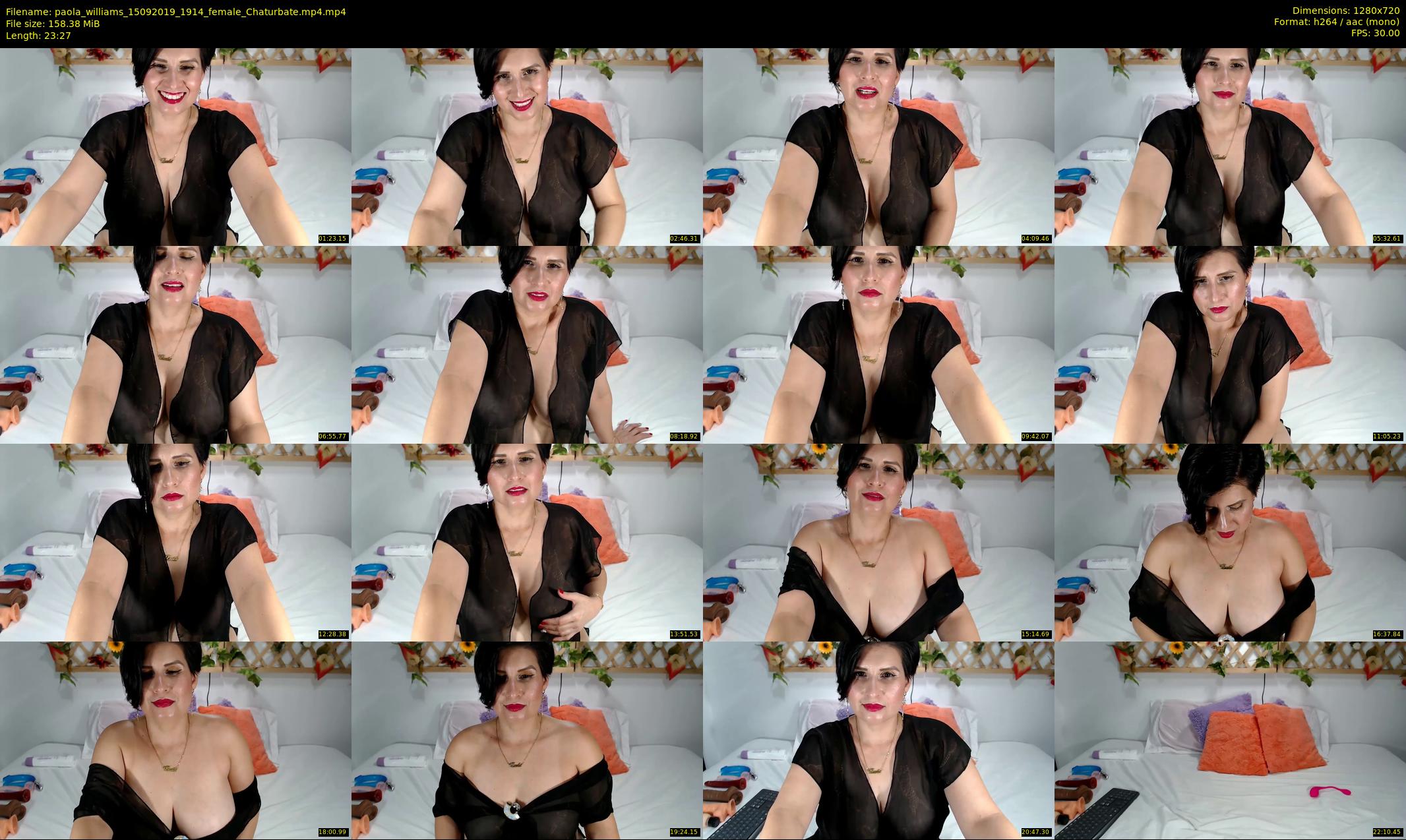 paola_williams — 24 minute Chaturbate female cam show recording, 720p, Sep 15, 2019