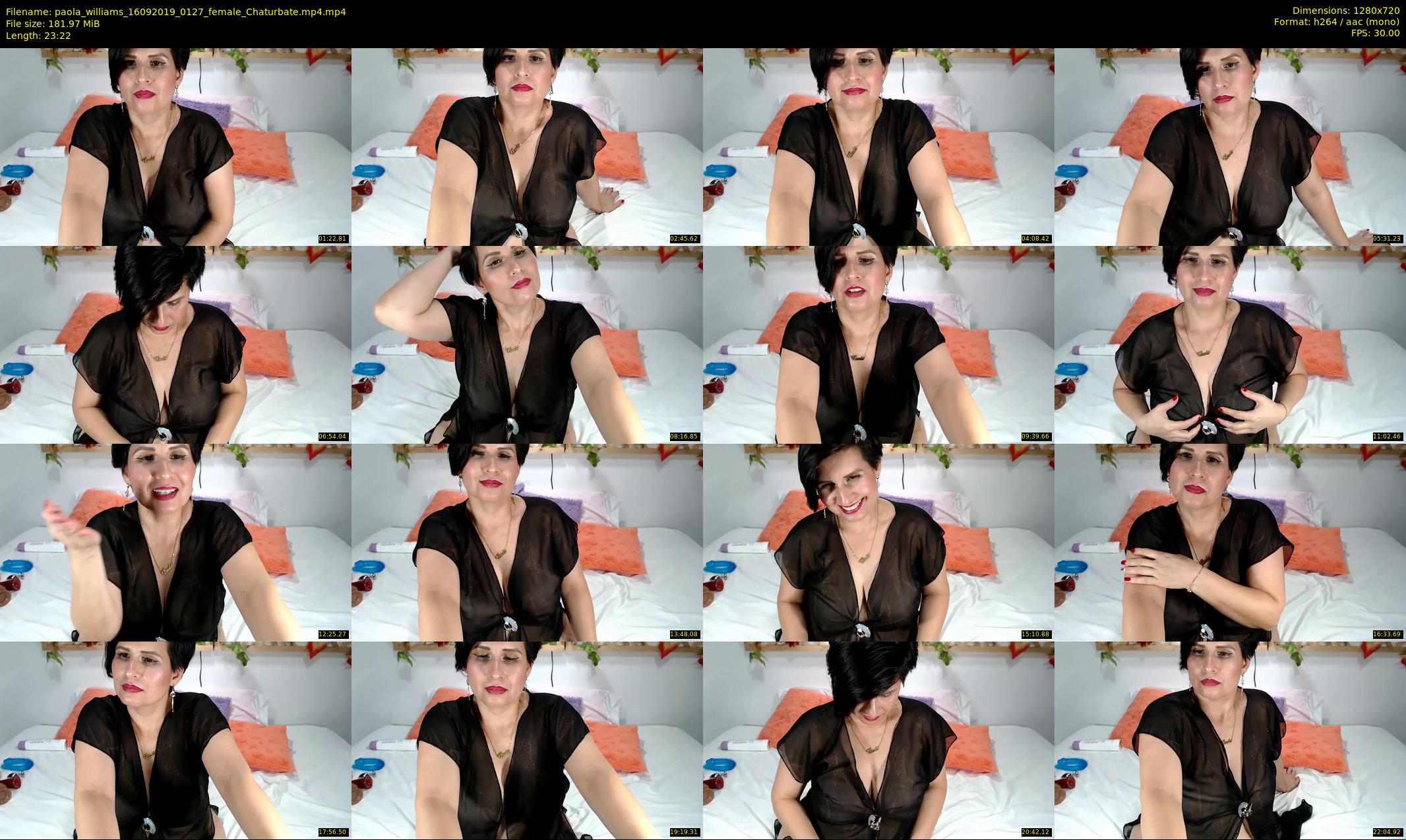 paola_williams — 24 minute Chaturbate female cam show recording, 720p, Sep 16, 2019