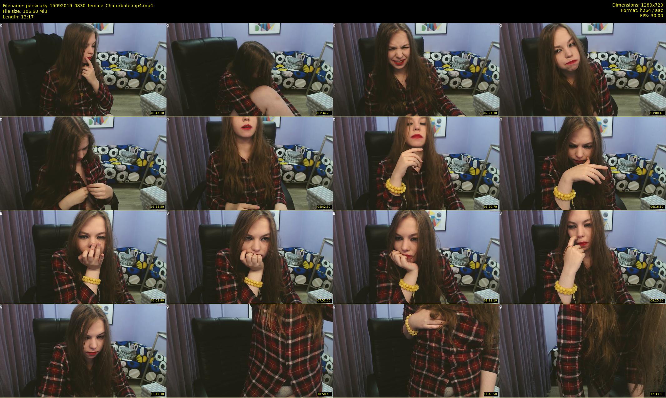 persinaky — 14 minute Chaturbate female cam show recording, 720p, Sep 15, 2019