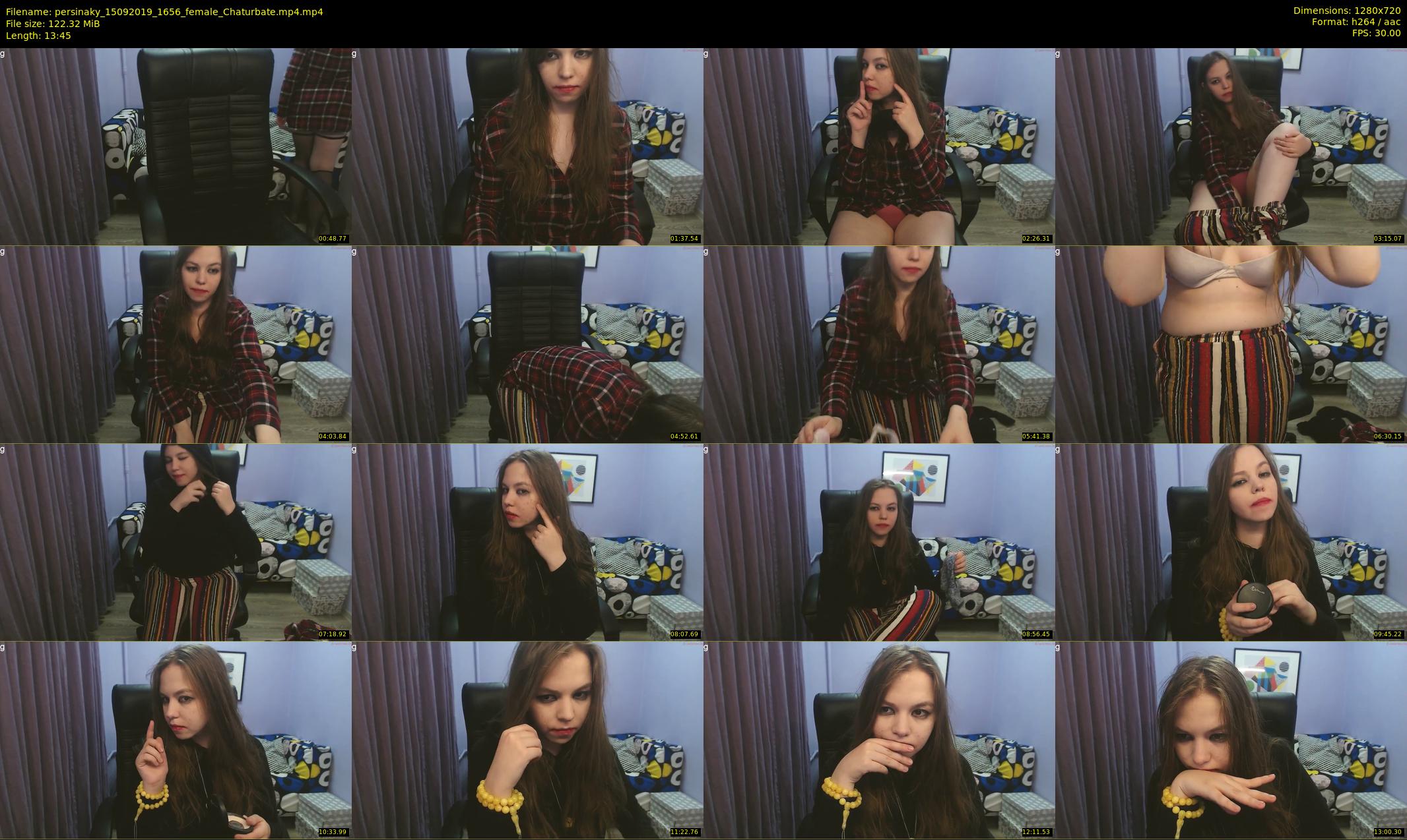persinaky — 14 minute Chaturbate female cam show recording, 720p, Sep 15, 2019