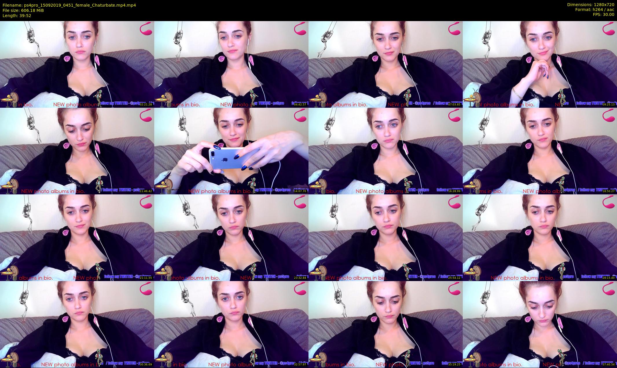 ps4pro — 40 minute Chaturbate female cam show recording, 720p, Sep 15, 2019