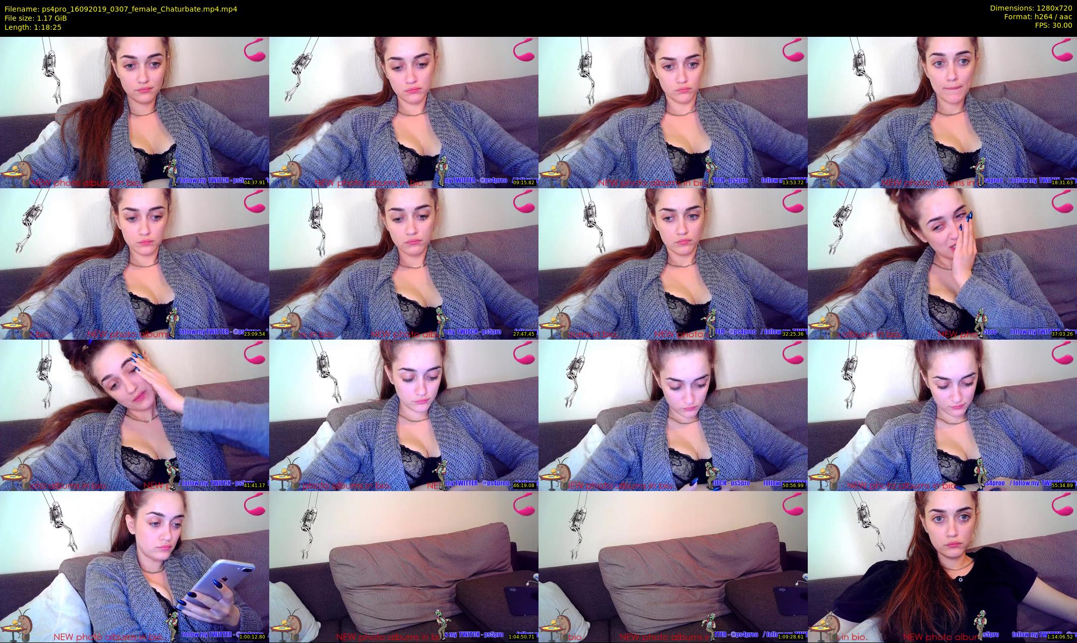 ps4pro — 79 minute Chaturbate female cam show recording, 720p, Sep 16, 2019