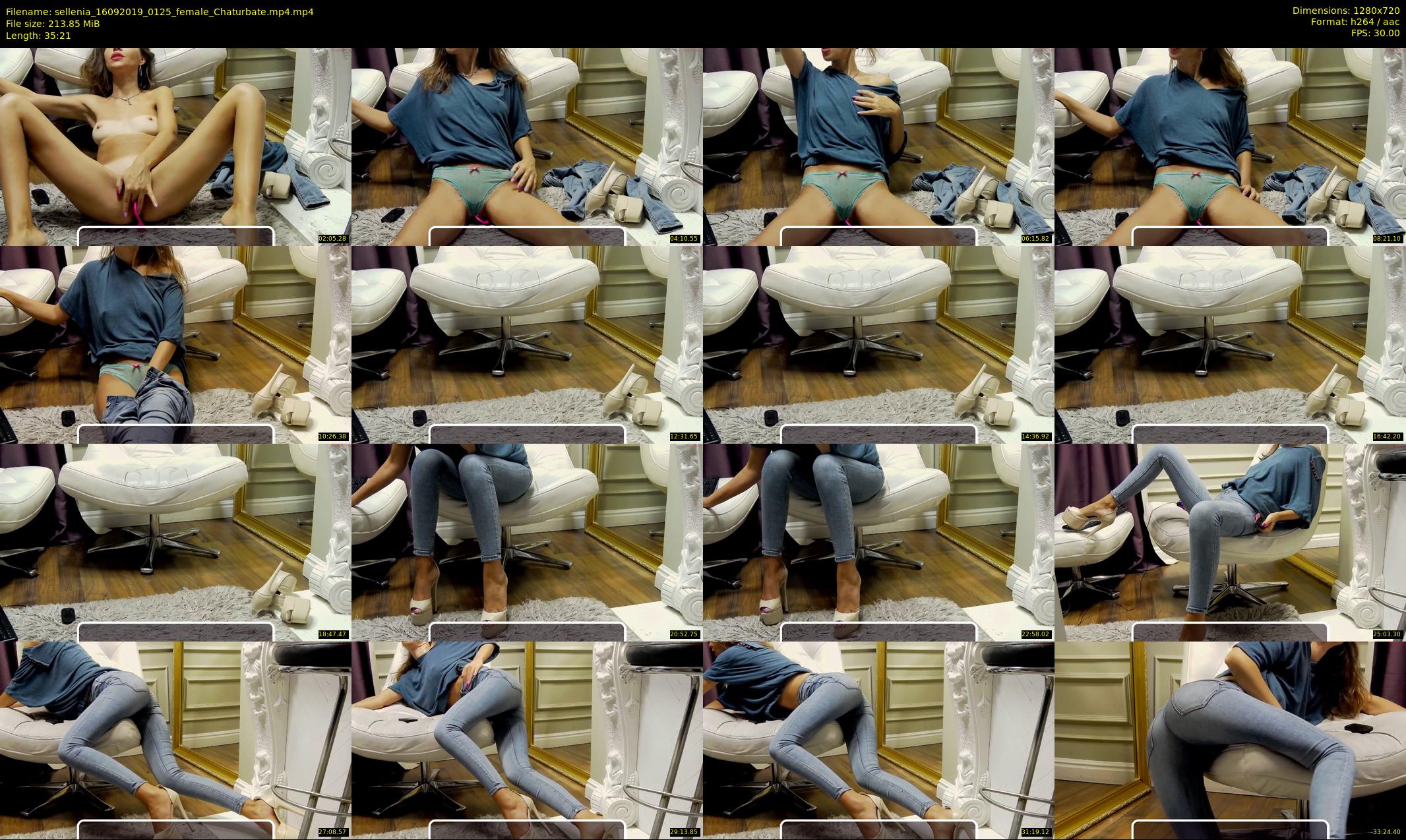 sellenia — 36 minute Chaturbate female cam show recording, 720p, Sep 16, 2019