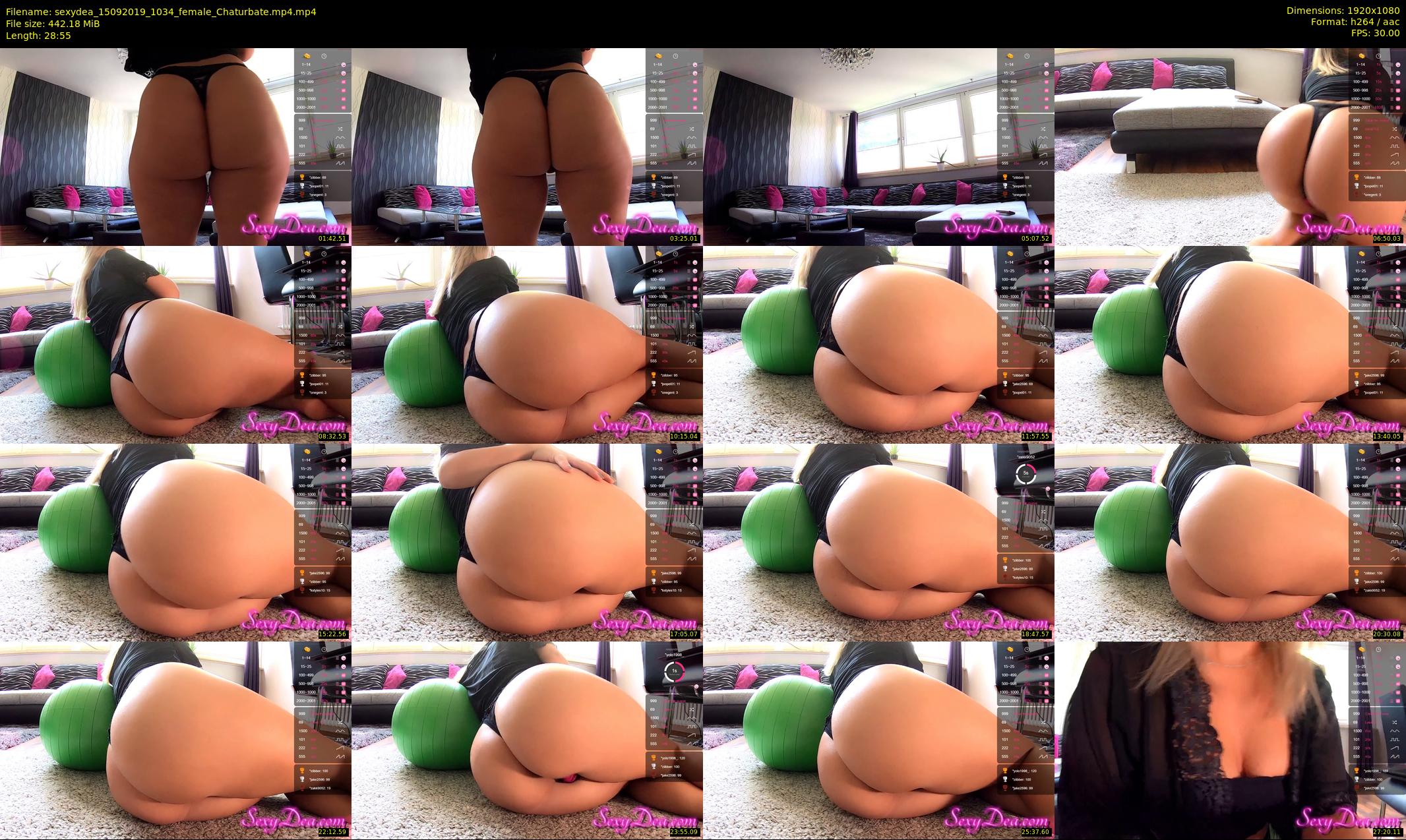 sexydea — 29 minute Chaturbate female cam show recording, 1080p, Sep 15, 2019
