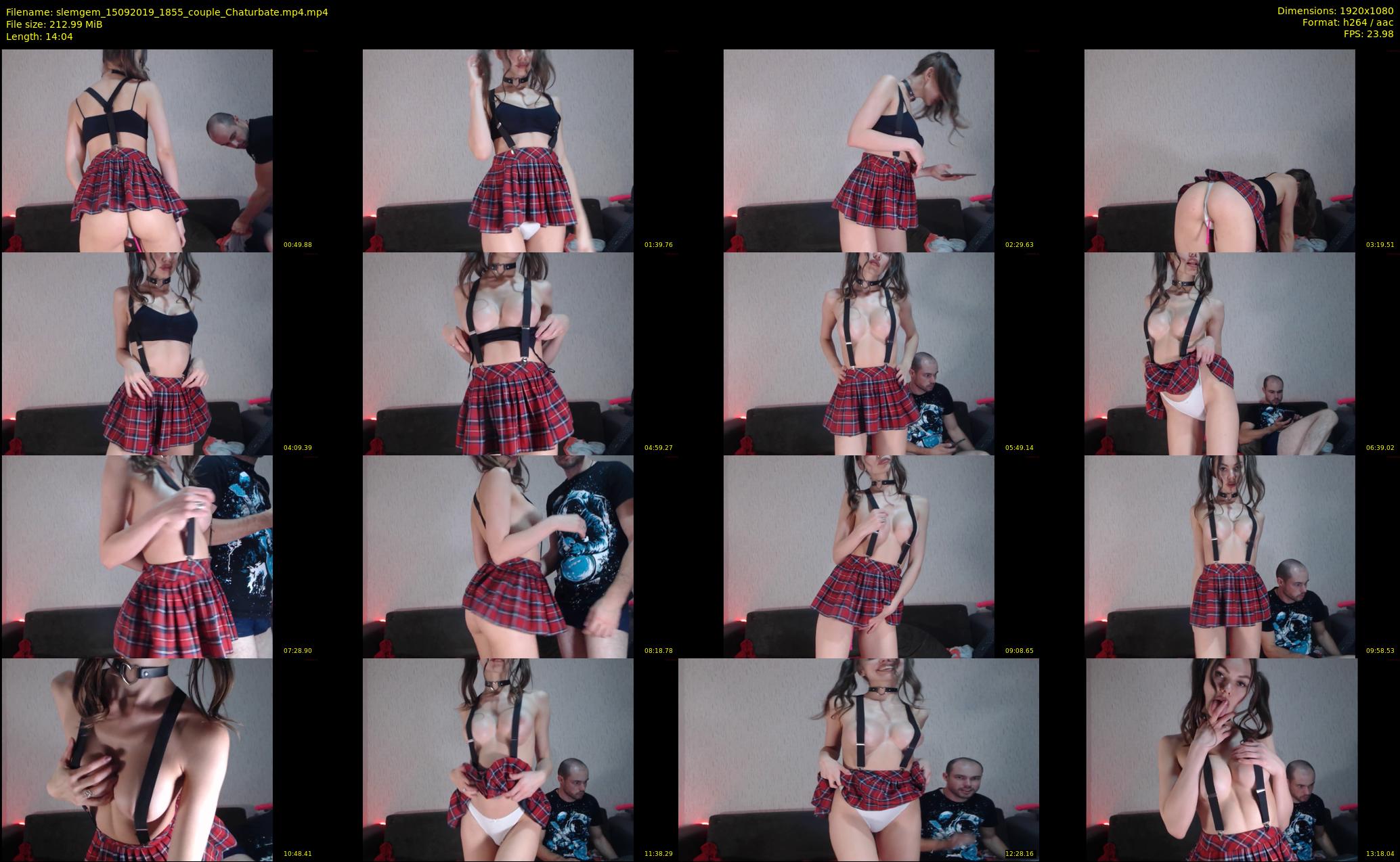slemgem — 15 minute Chaturbate couple cam show recording, 1080p, Sep 15, 2019