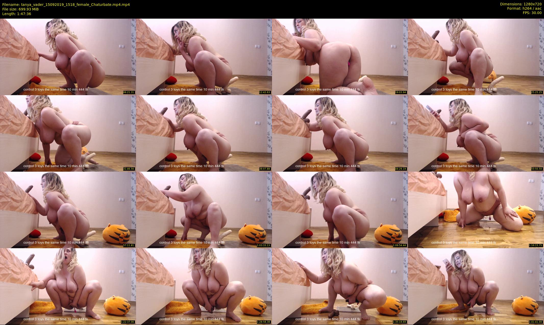 tanya_vader — 108 minute Chaturbate female cam show recording, 720p, Sep 15, 2019