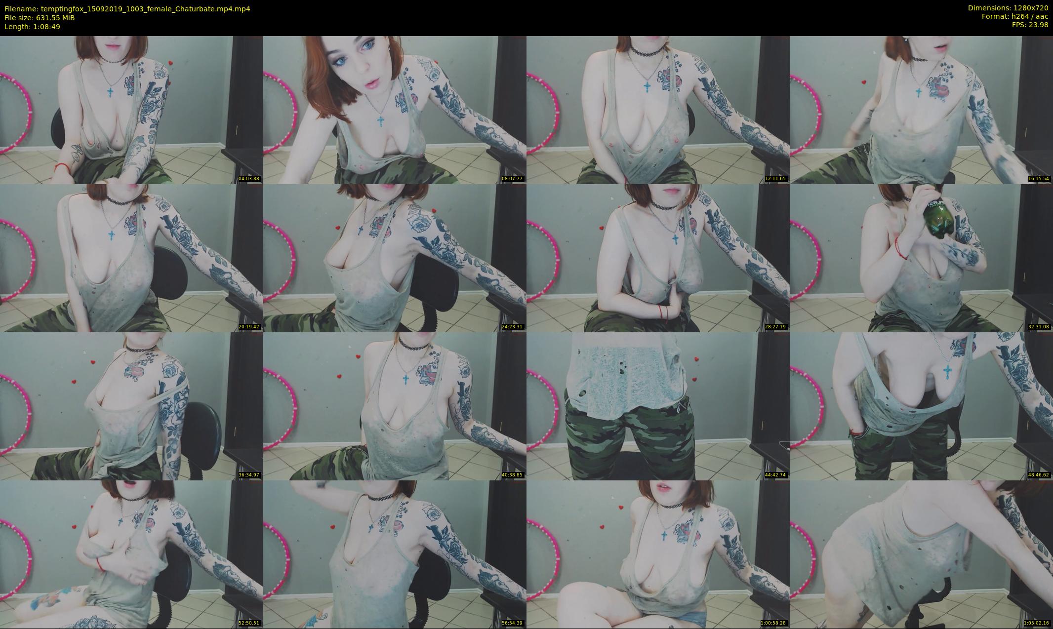 temptingfox — 69 minute Chaturbate female cam show recording, 720p, Sep 15, 2019