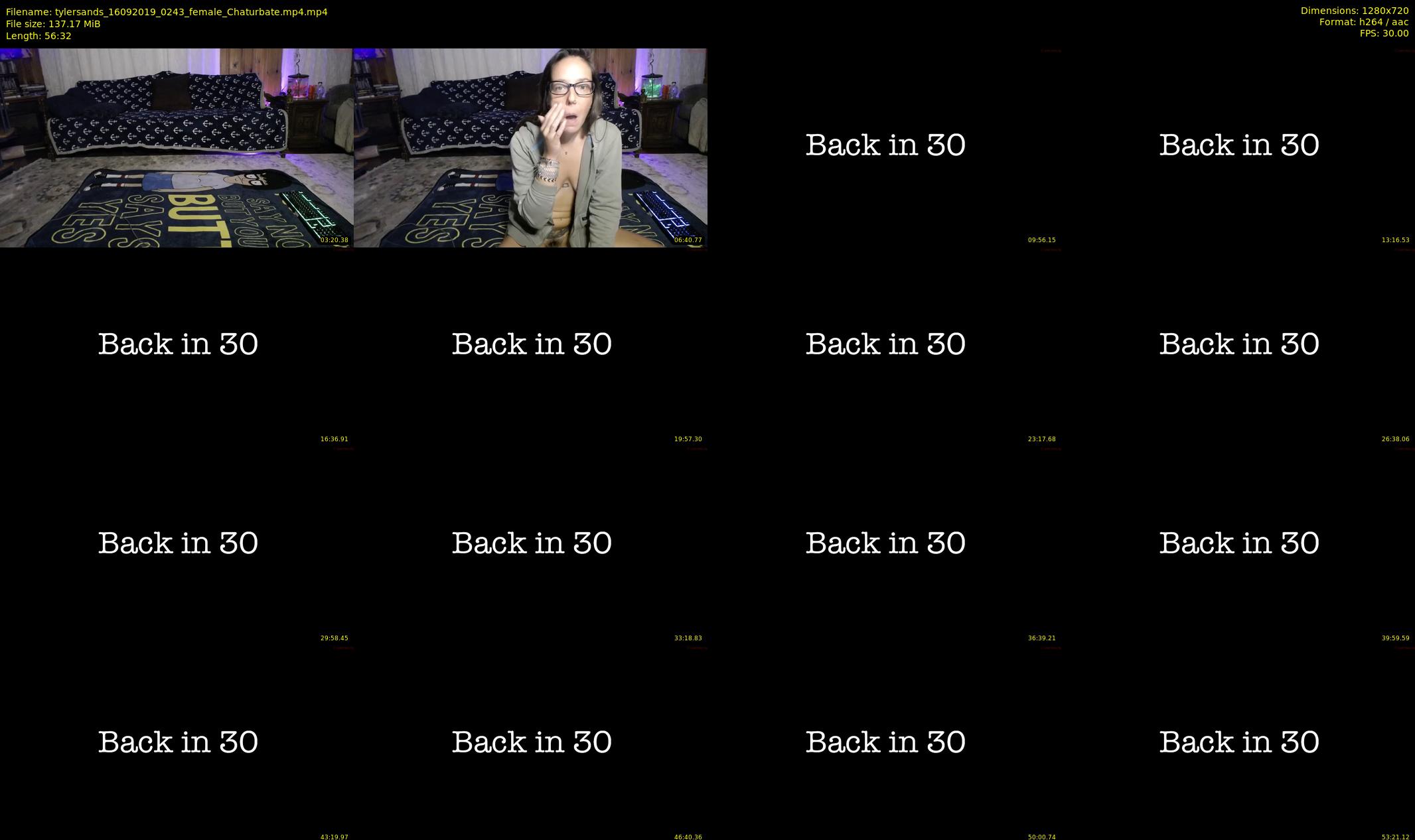 tylersands — 57 minute Chaturbate female cam show recording, 720p, Sep 16, 2019