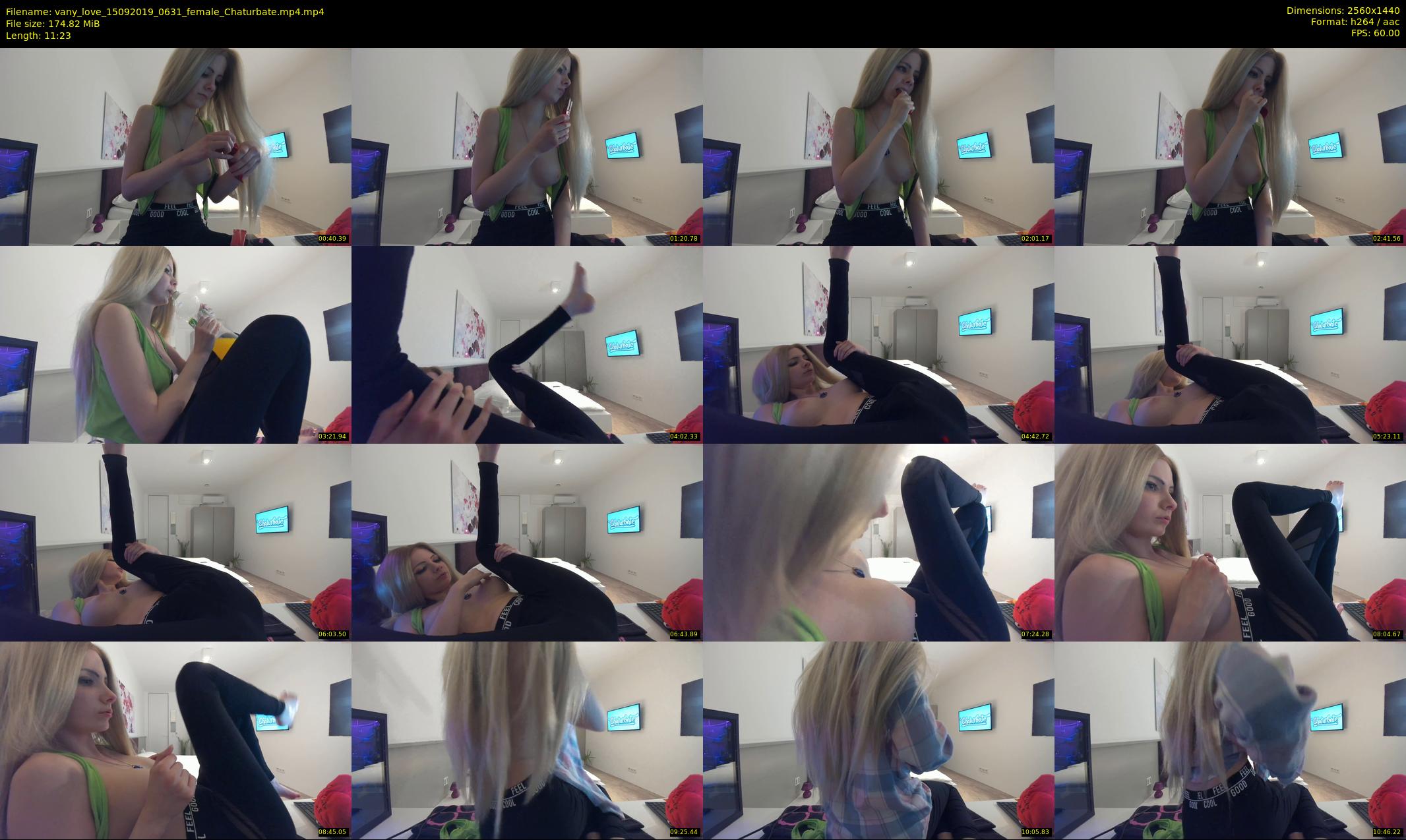 vany_love — 12 minute Chaturbate female cam show recording, 1080p, Sep 15, 2019