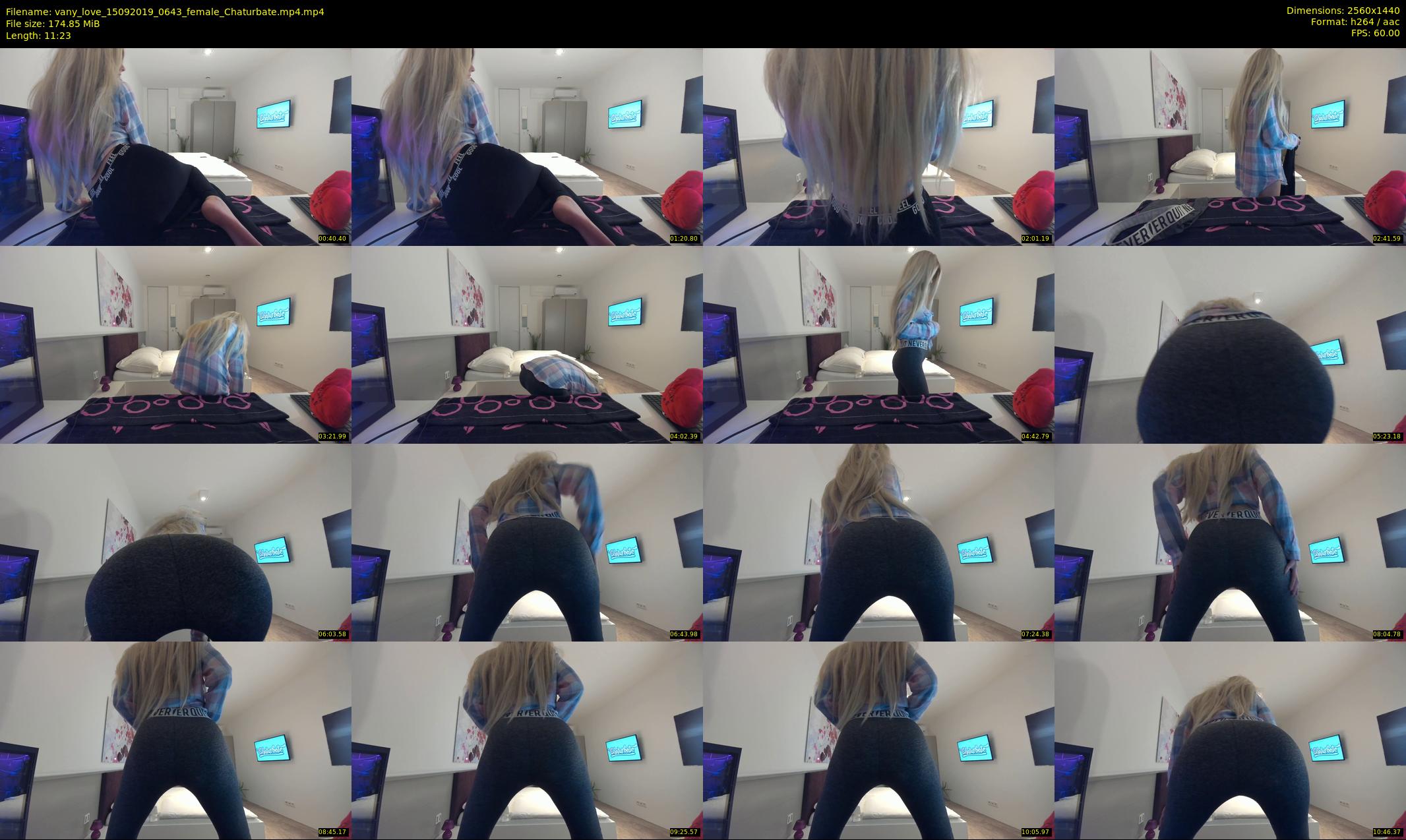 vany_love — 12 minute Chaturbate female cam show recording, 1080p, Sep 15, 2019