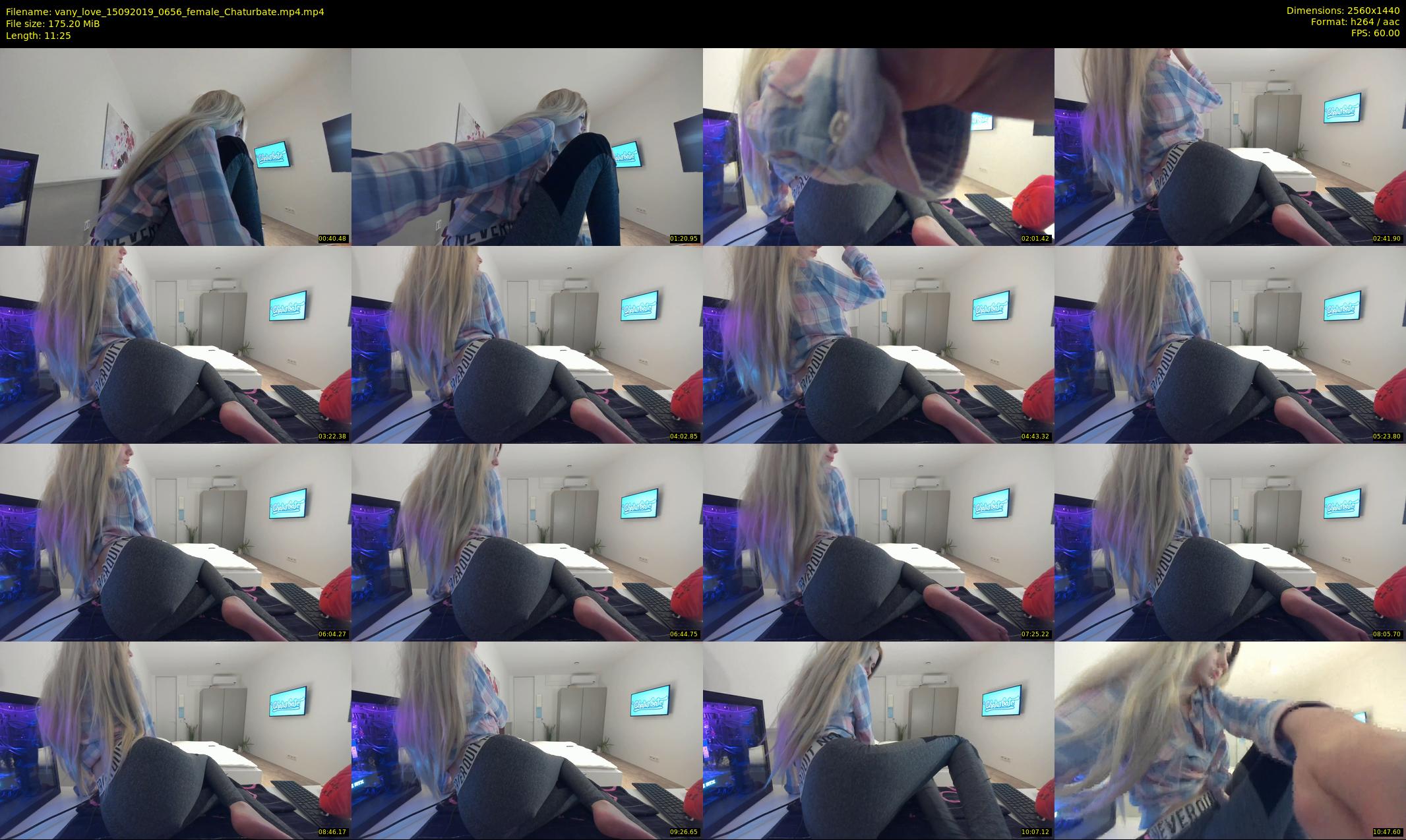 vany_love — 12 minute Chaturbate female cam show recording, 1080p, Sep 15, 2019