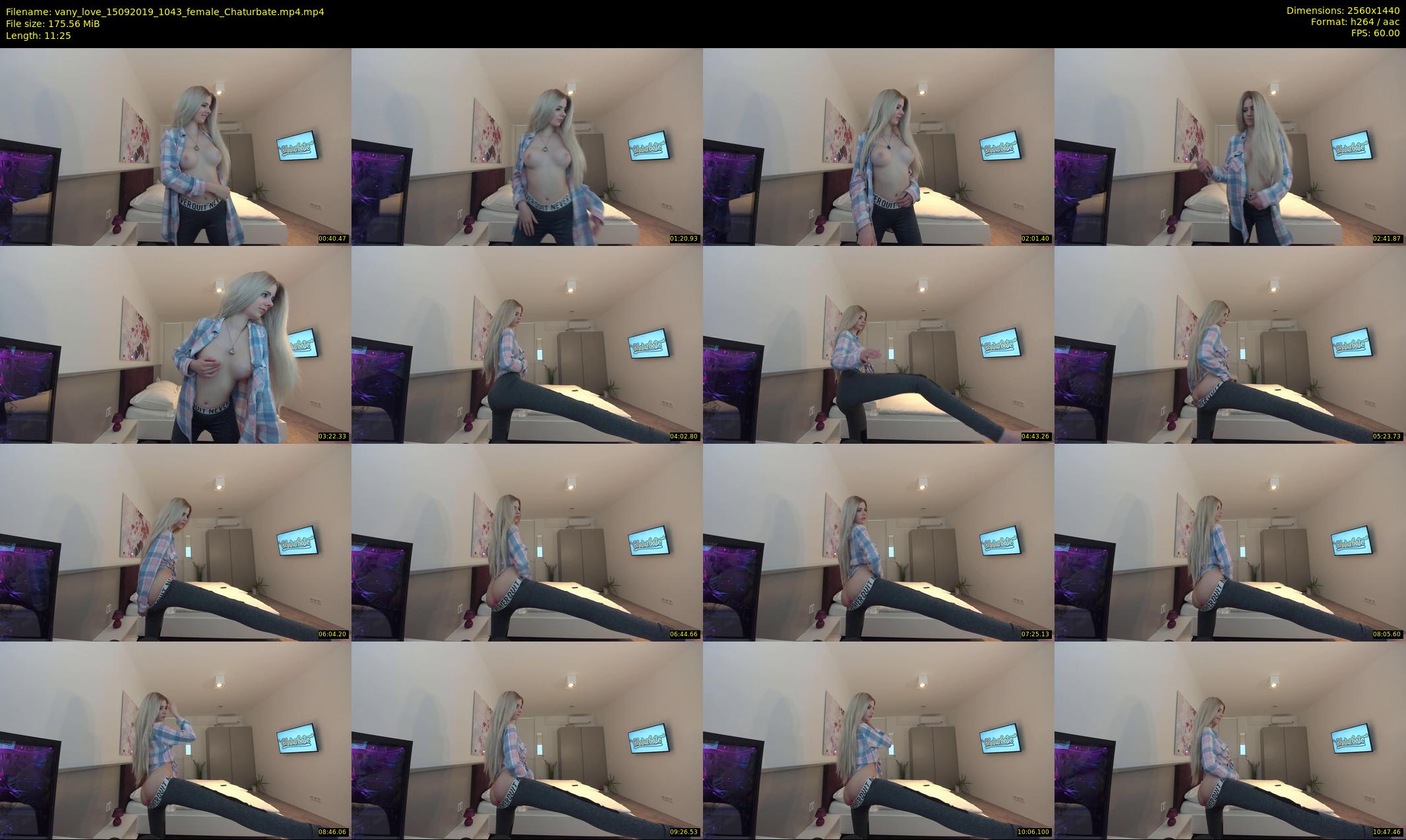 vany_love — 12 minute Chaturbate female cam show recording, 1080p, Sep 15, 2019