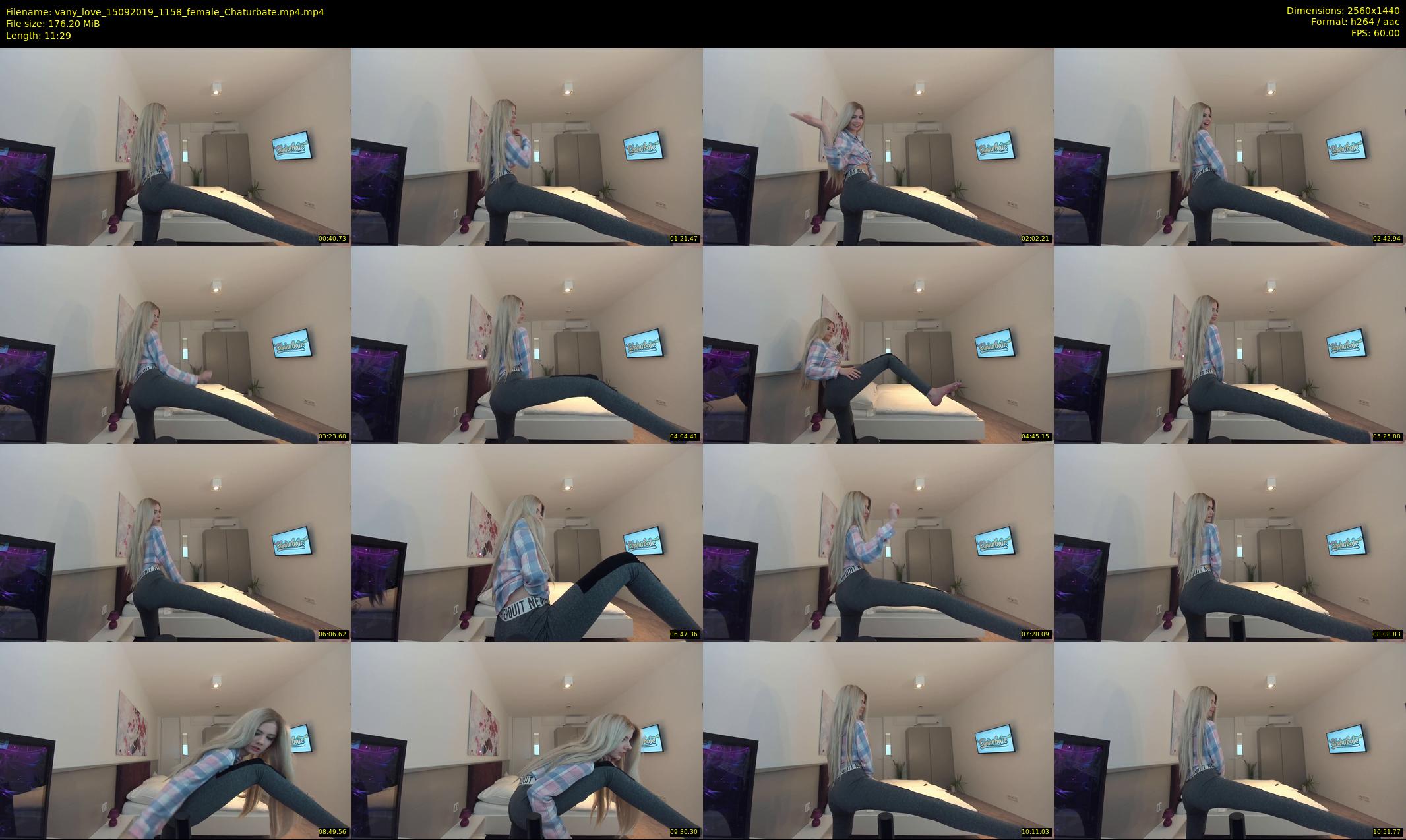 vany_love — 12 minute Chaturbate female cam show recording, 1080p, Sep 15, 2019