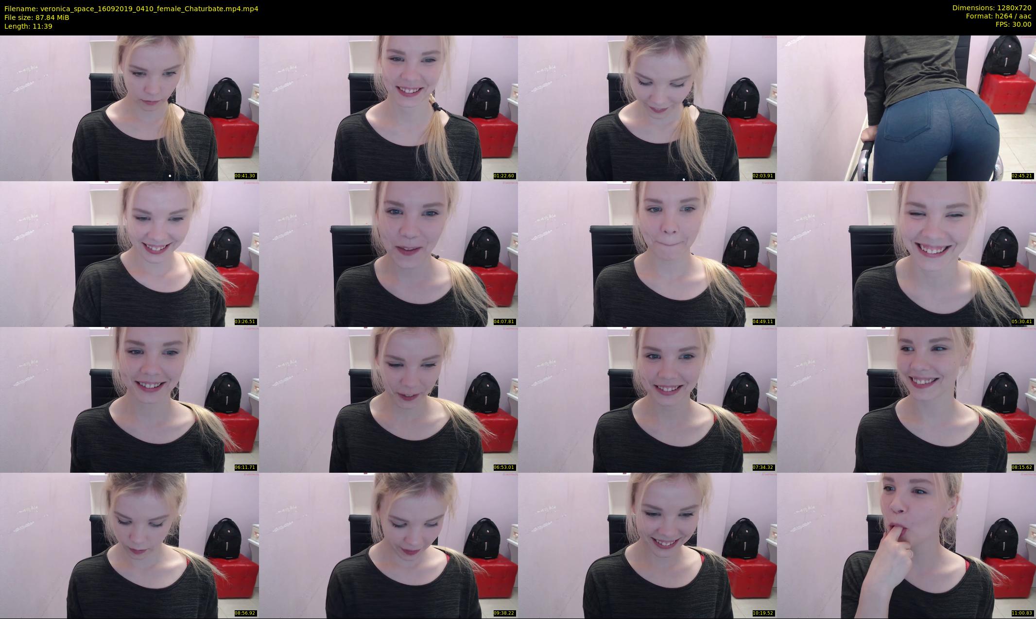 veronica_space — 12 minute Chaturbate female cam show recording, 720p, Sep 16, 2019