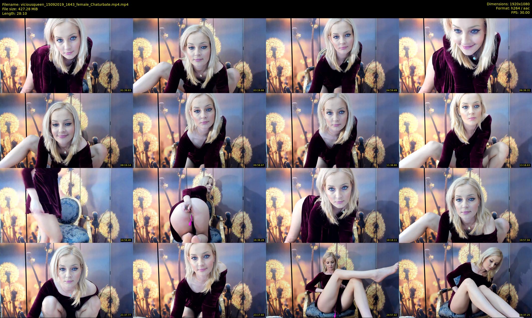 viciousqueen — 29 minute Chaturbate female cam show recording, 1080p, Sep 15, 2019