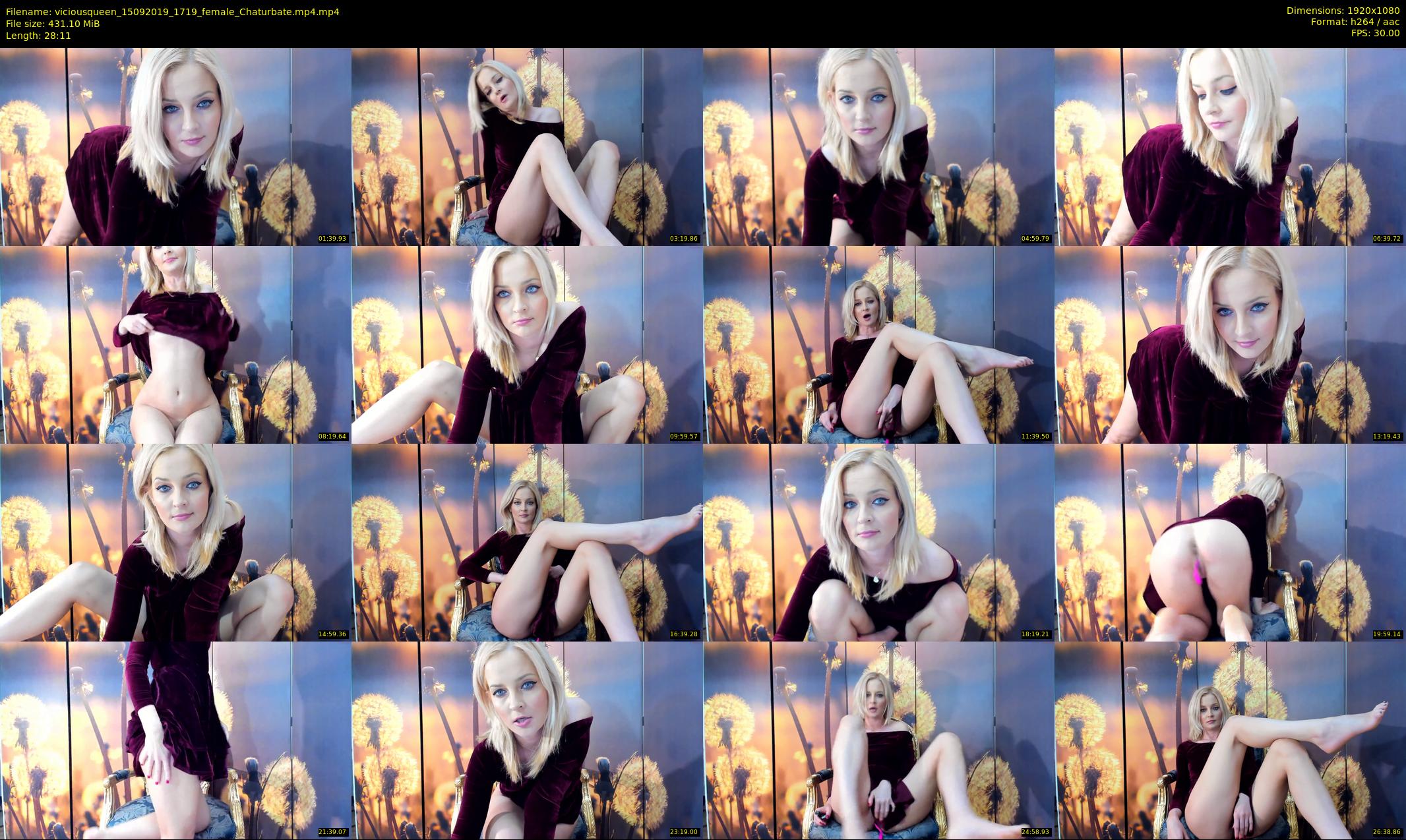 viciousqueen — 29 minute Chaturbate female cam show recording, 1080p, Sep 15, 2019