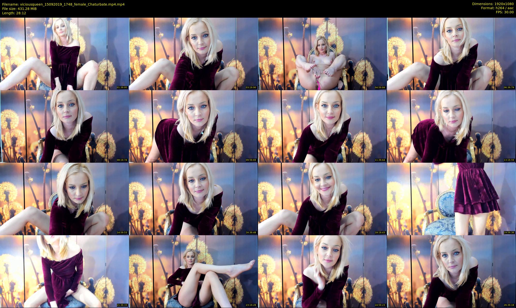 viciousqueen — 29 minute Chaturbate female cam show recording, 1080p, Sep 15, 2019