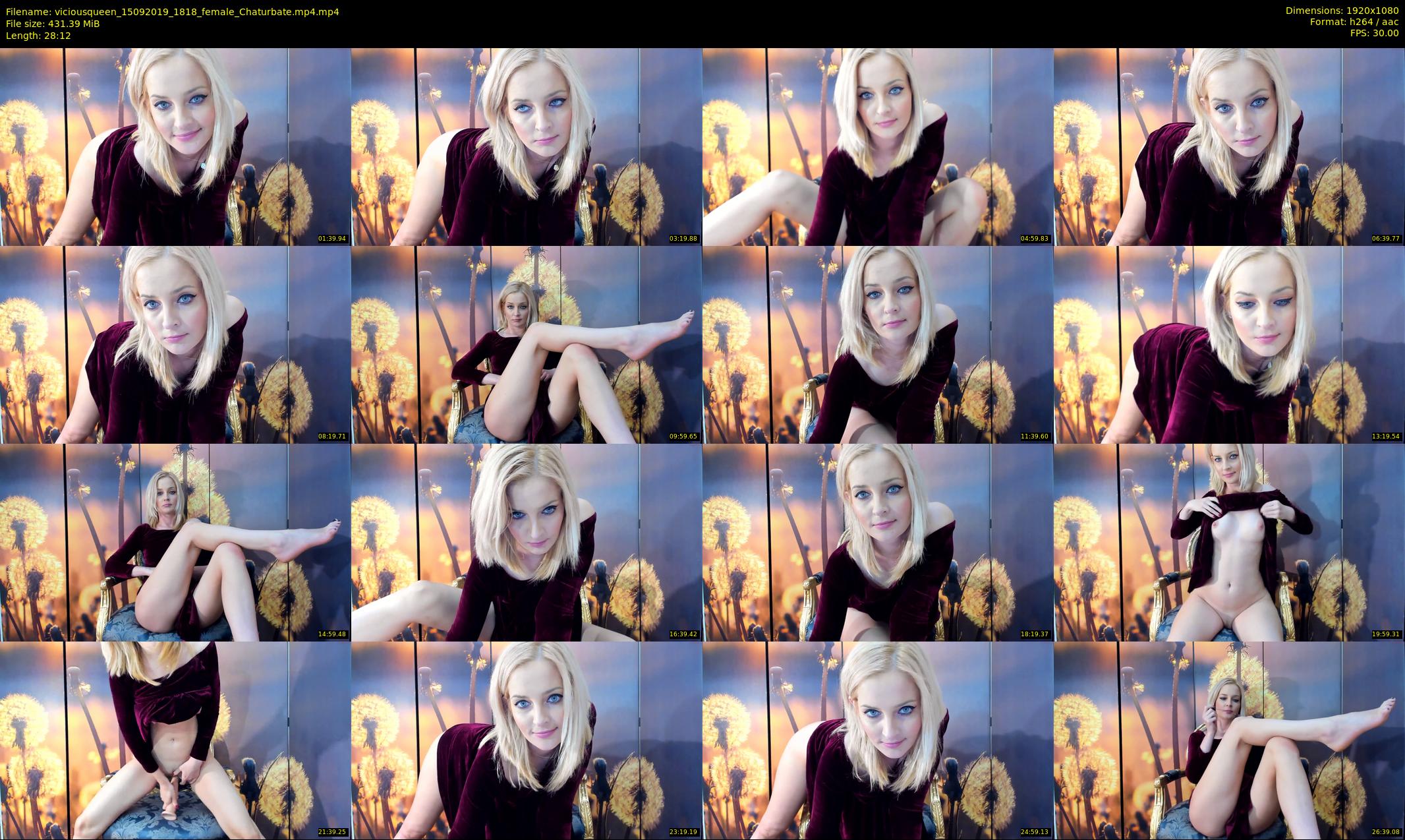 viciousqueen — 29 minute Chaturbate female cam show recording, 1080p, Sep 15, 2019