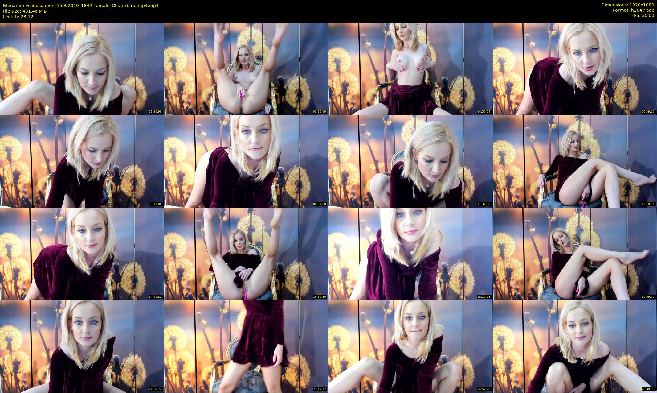 viciousqueen — 29 minute Chaturbate female cam show recording, 1080p, Sep 15, 2019