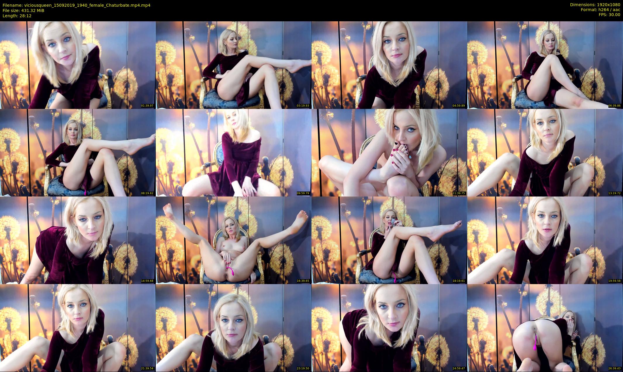 viciousqueen — 29 minute Chaturbate female cam show recording, 1080p, Sep 15, 2019