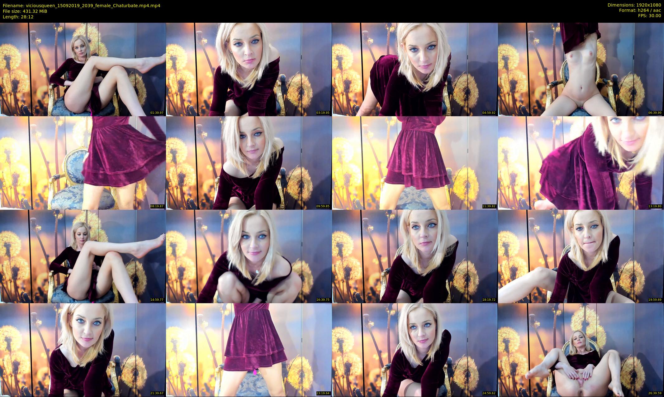 viciousqueen — 29 minute Chaturbate female cam show recording, 1080p, Sep 15, 2019