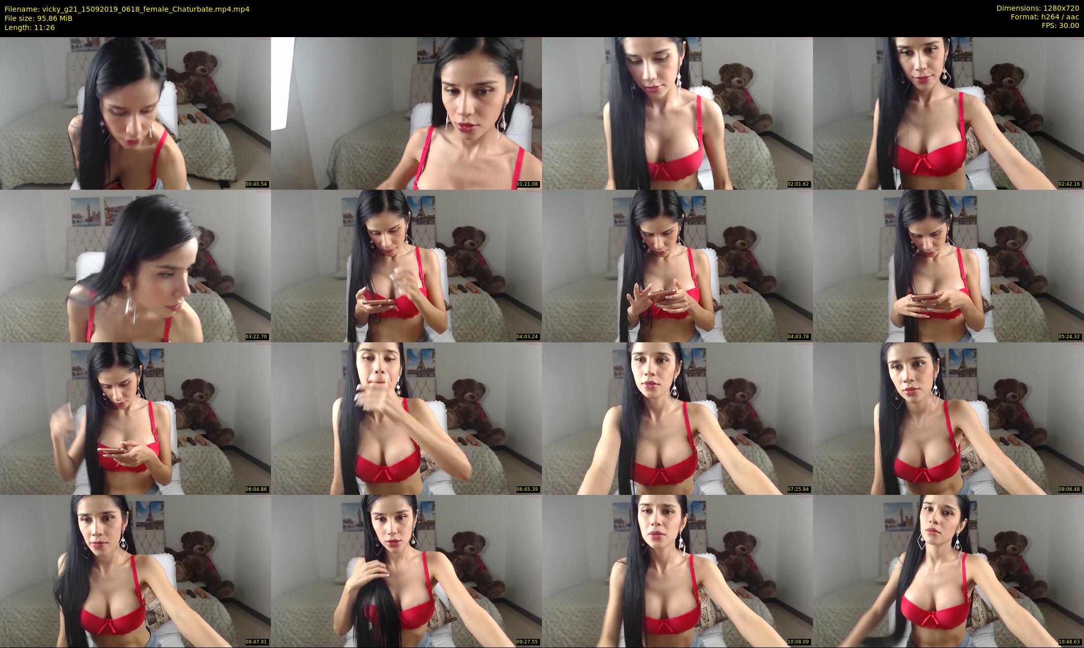 vicky_g21 — 12 minute Chaturbate female cam show recording, 720p, Sep 15, 2019