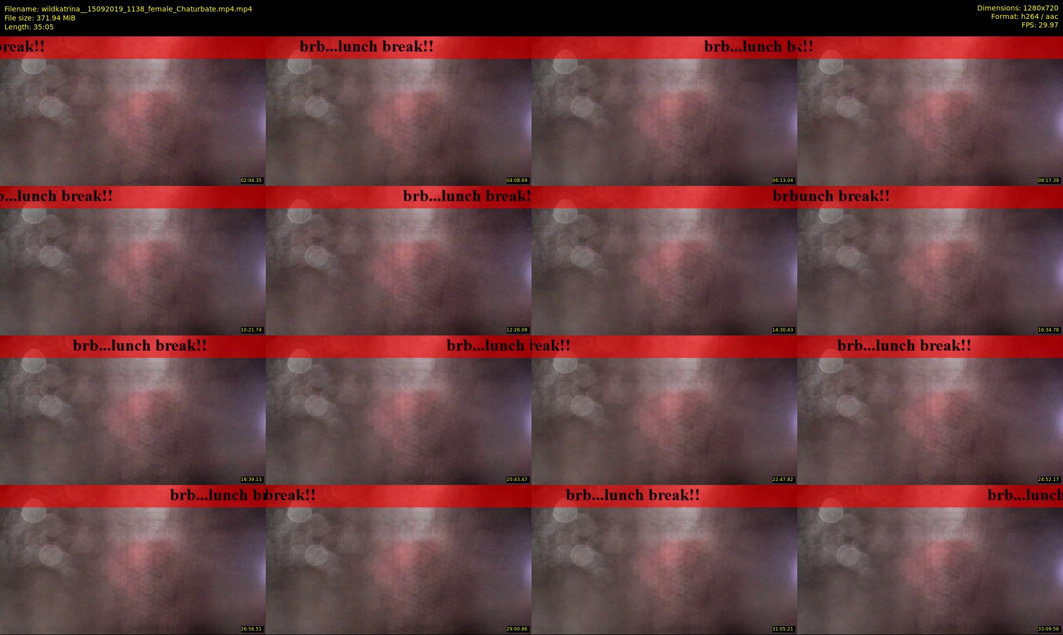 wildkatrina_ — 36 minute Chaturbate female cam show recording, 720p, Sep 15, 2019