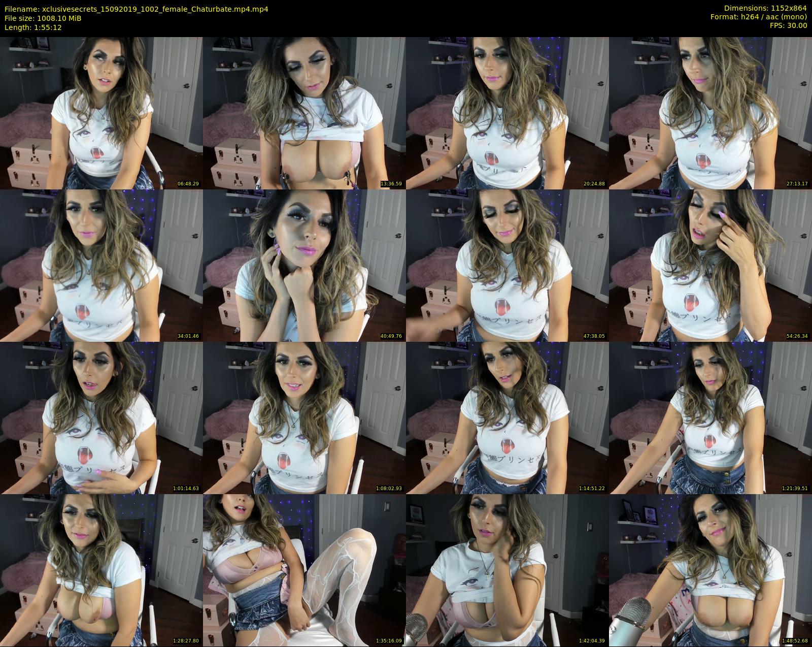 xclusivesecrets — 116 minute Chaturbate female cam show recording, 720p, Sep 15, 2019