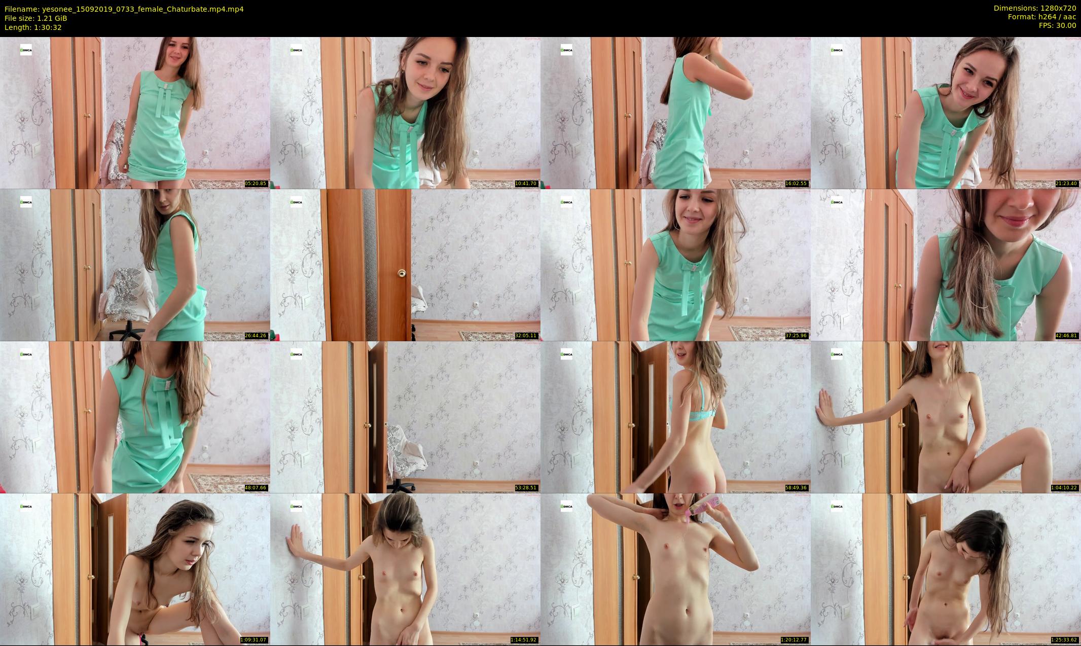 yesonee — 91 minute Chaturbate female cam show recording, 720p, Sep 15, 2019