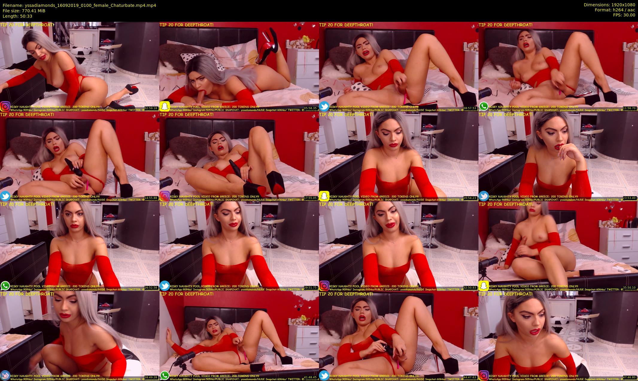 yssadiamonds — 51 minute Chaturbate female cam show recording, 1080p, Sep 16, 2019