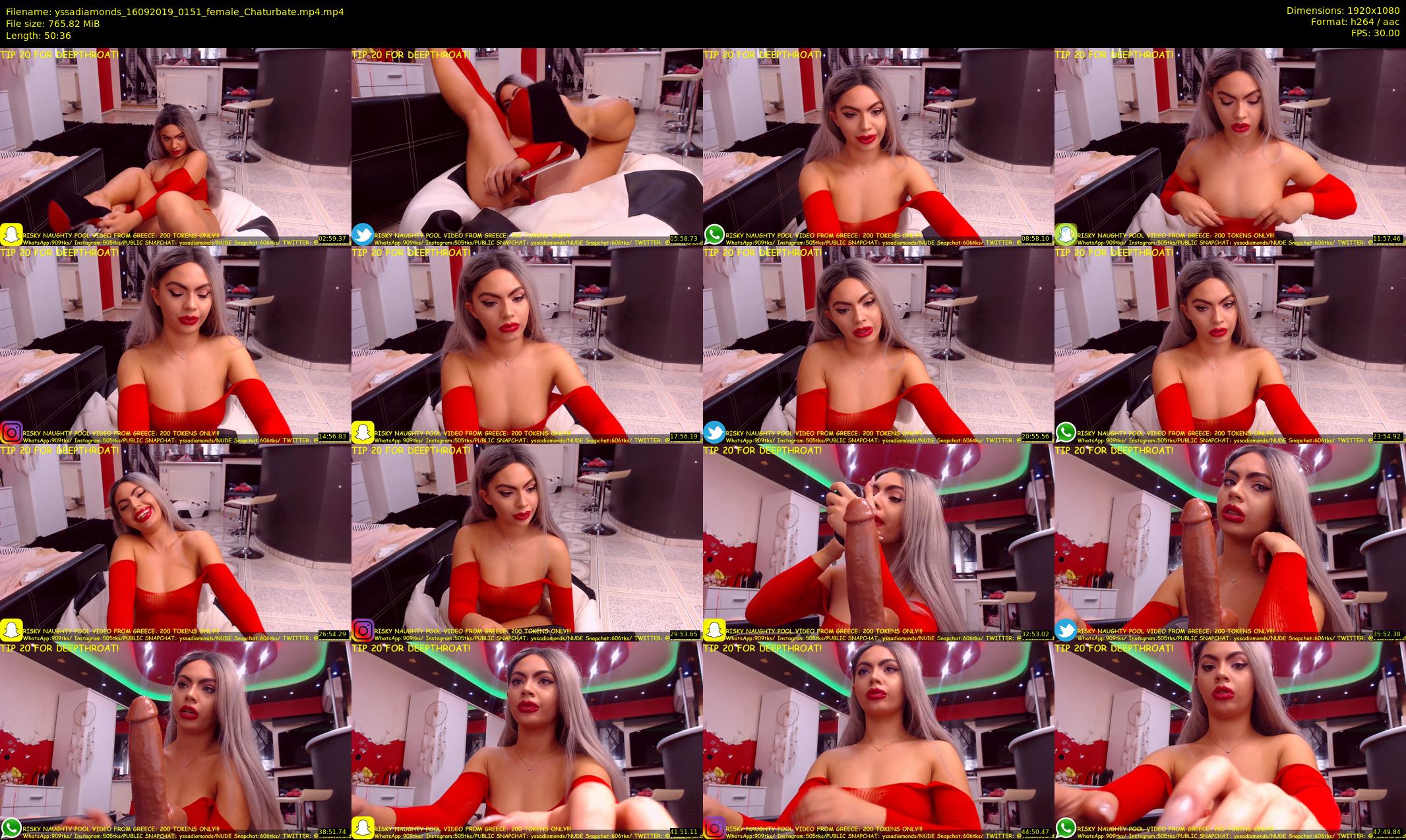 yssadiamonds — 51 minute Chaturbate female cam show recording, 1080p, Sep 16, 2019