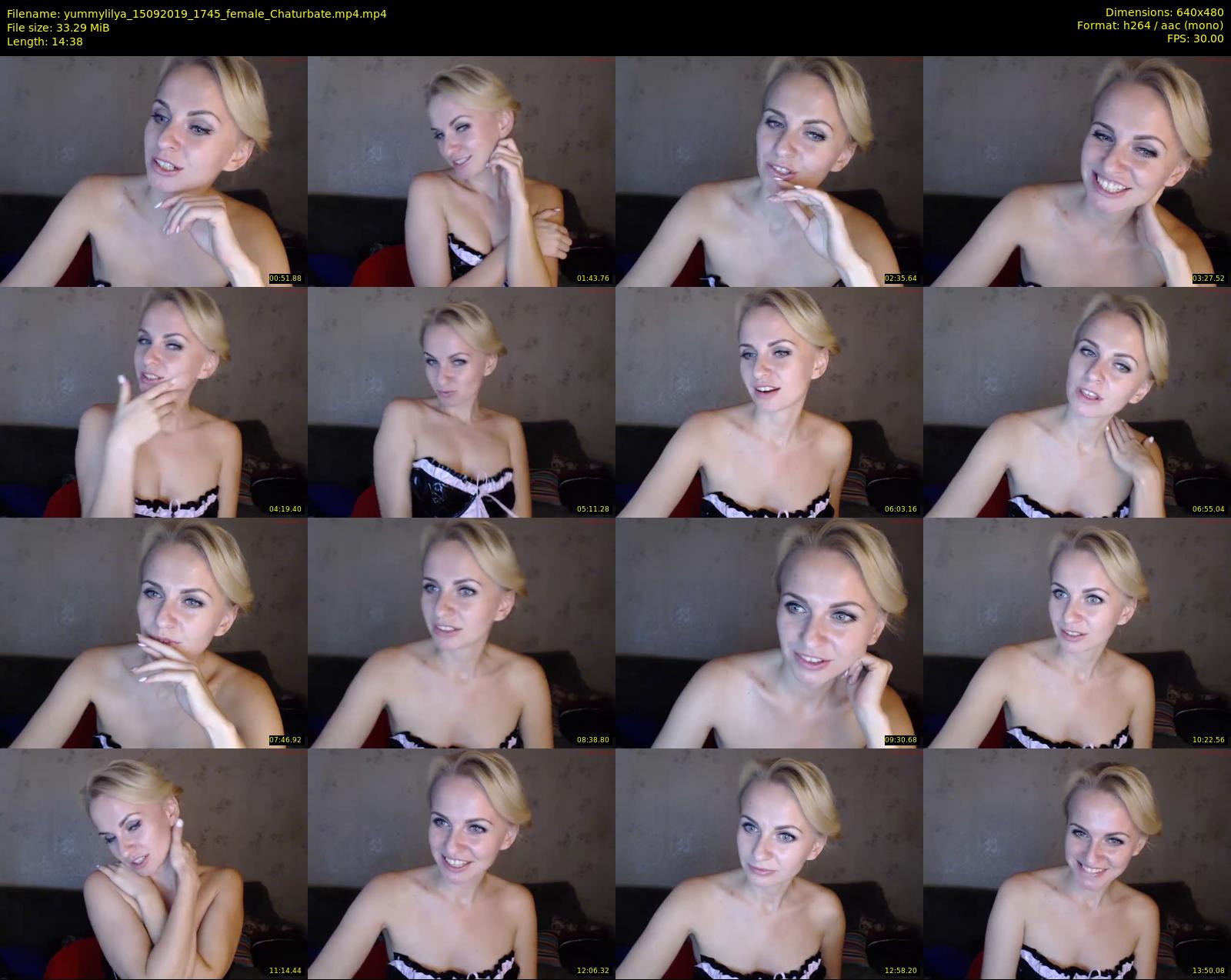yummylilya — 15 minute Chaturbate female cam show recording, 480p, Sep 15, 2019