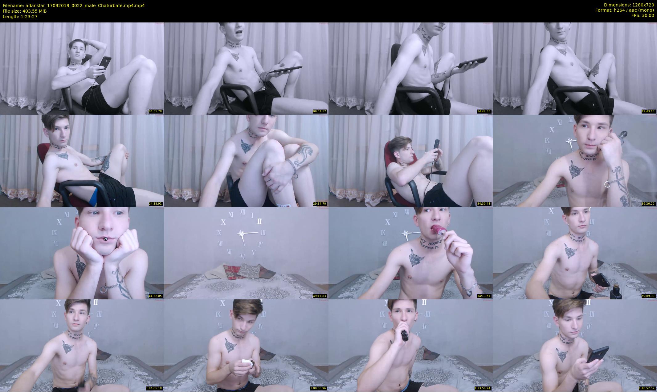 adanstar — 84 minute Chaturbate male cam show recording, 720p, Sep 17, 2019