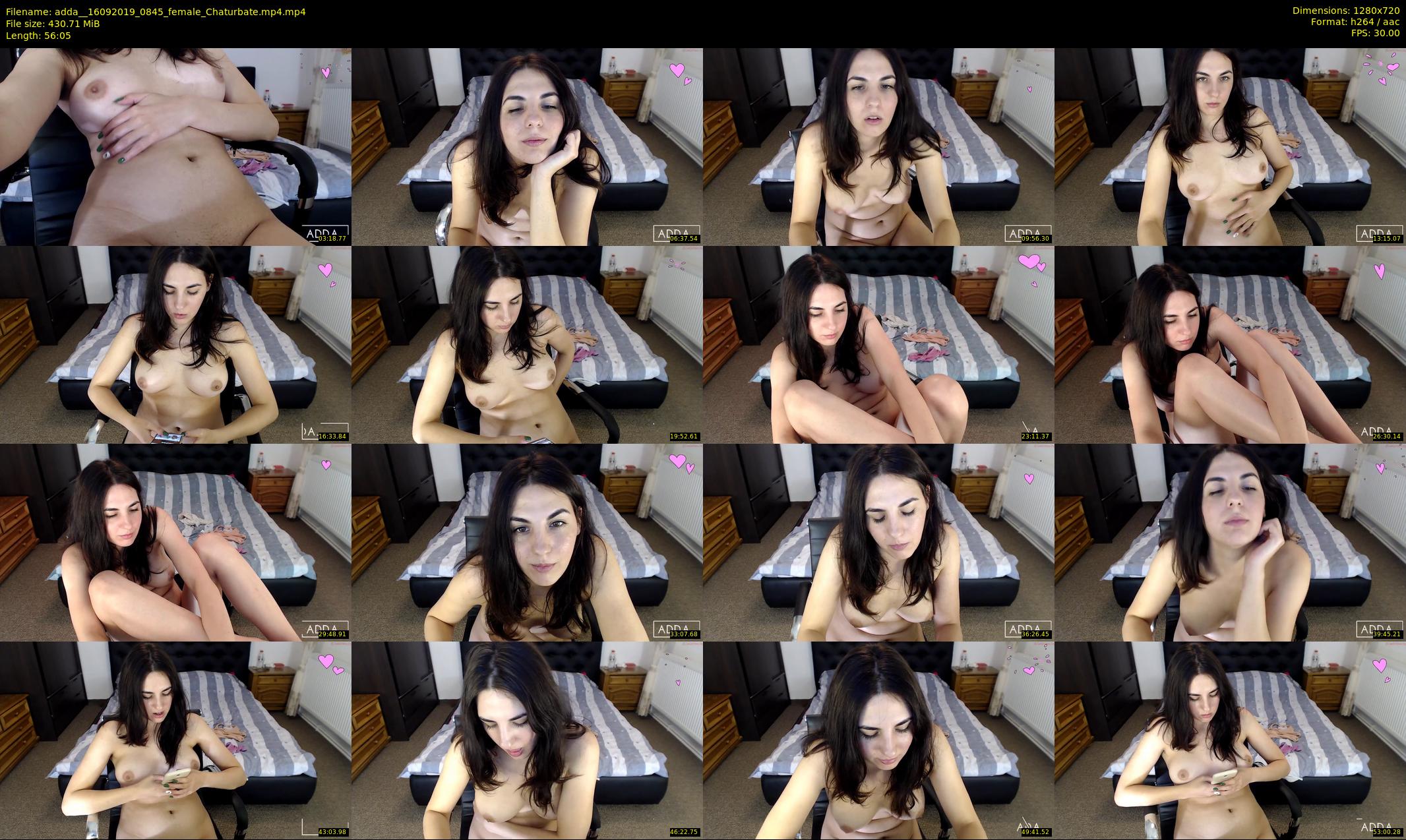 adda_ — 57 minute Chaturbate female cam show recording, 720p, Sep 16, 2019