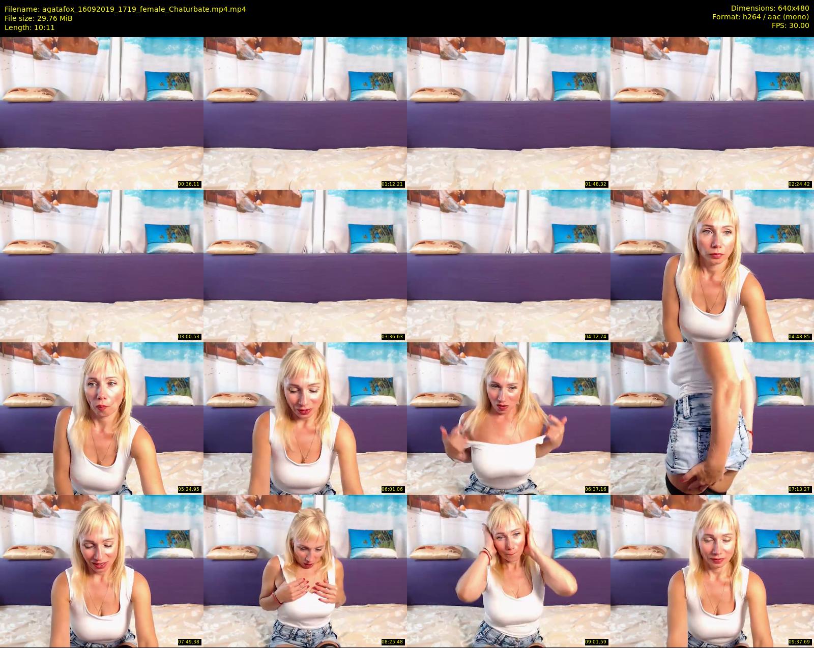 agatafox — 11 minute Chaturbate female cam show recording, 480p, Sep 16, 2019