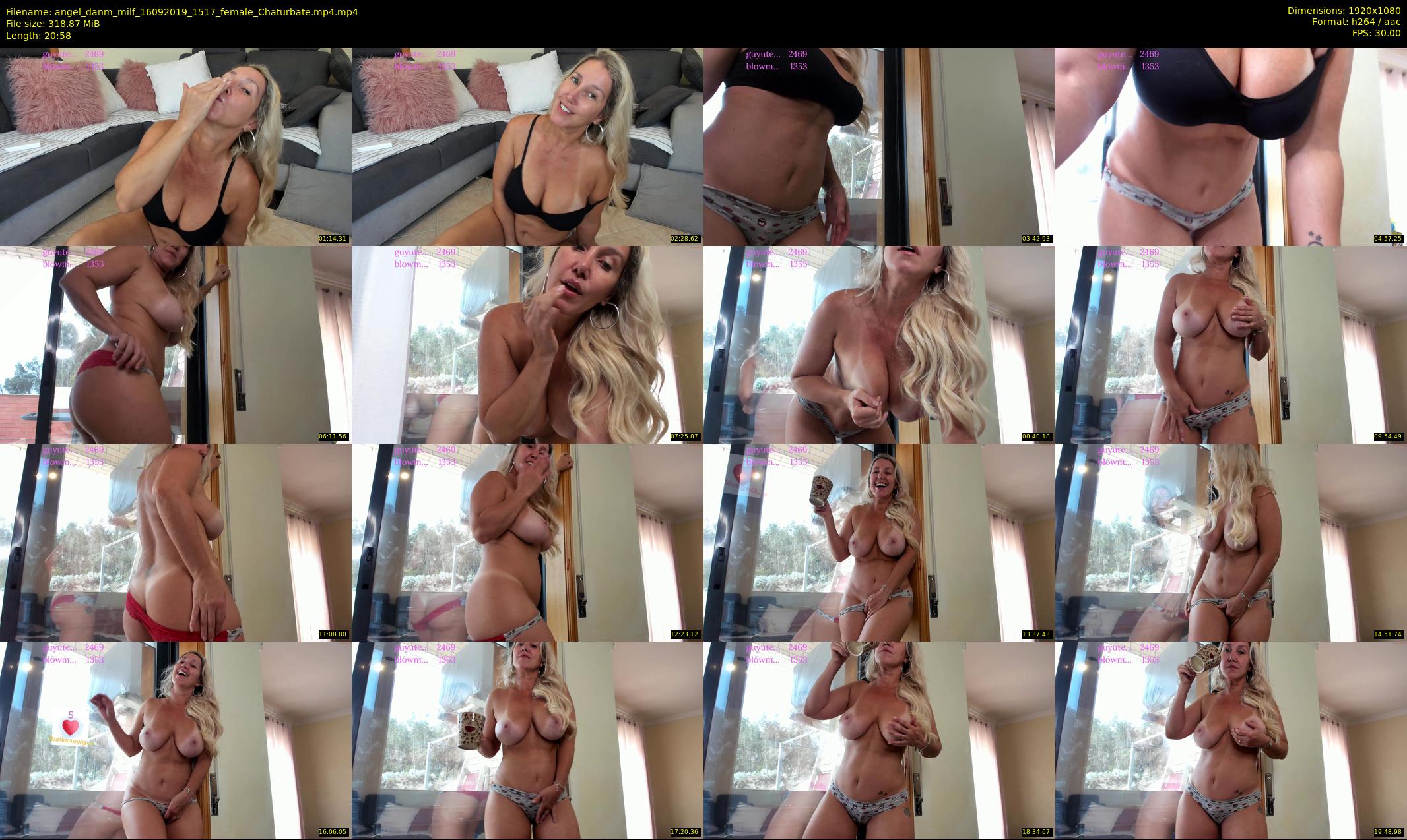 angel_danm_milf — 21 minute Chaturbate female cam show recording, 1080p, Sep 16, 2019