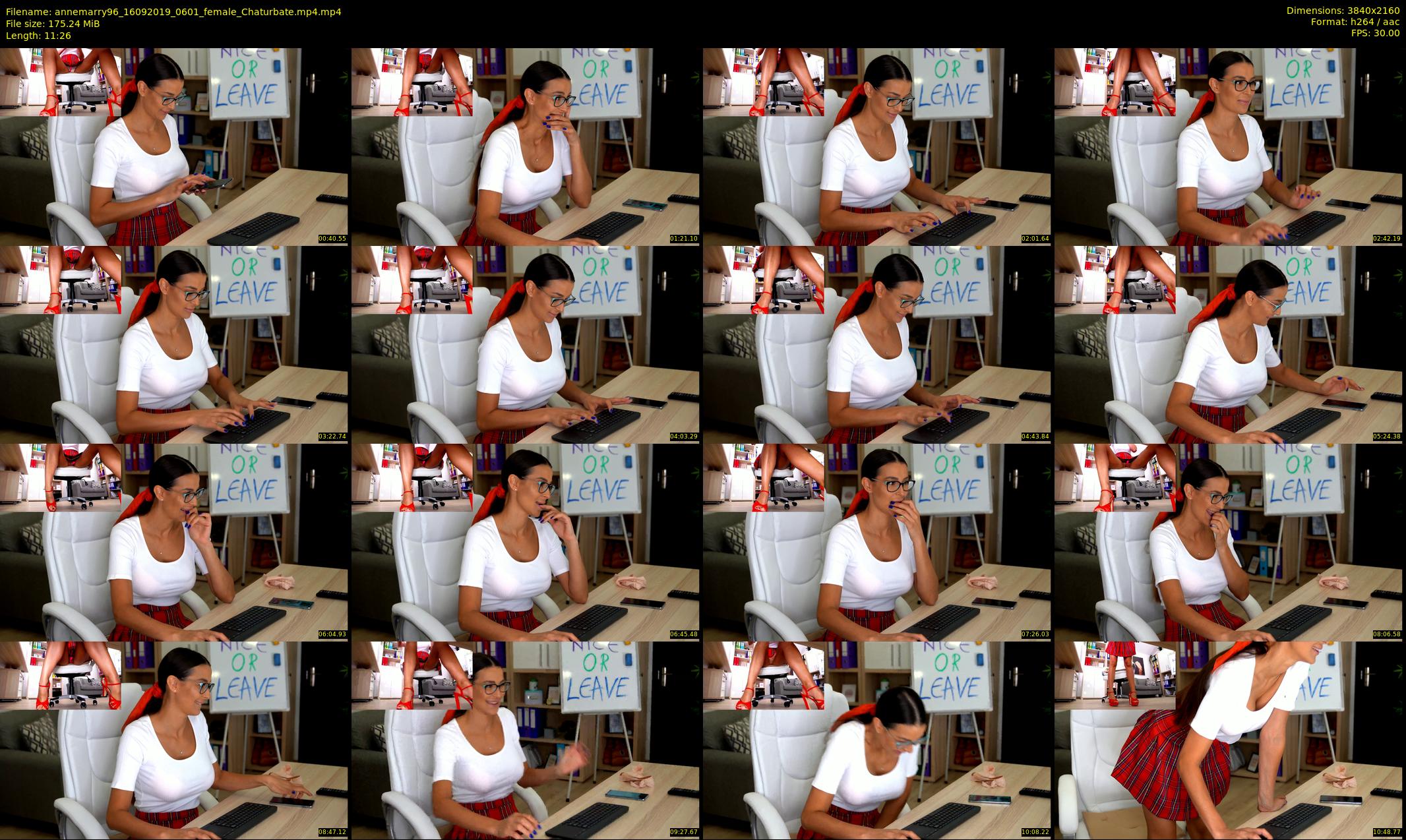 annemarry96 — 12 minute Chaturbate female cam show recording, 4K, Sep 16, 2019
